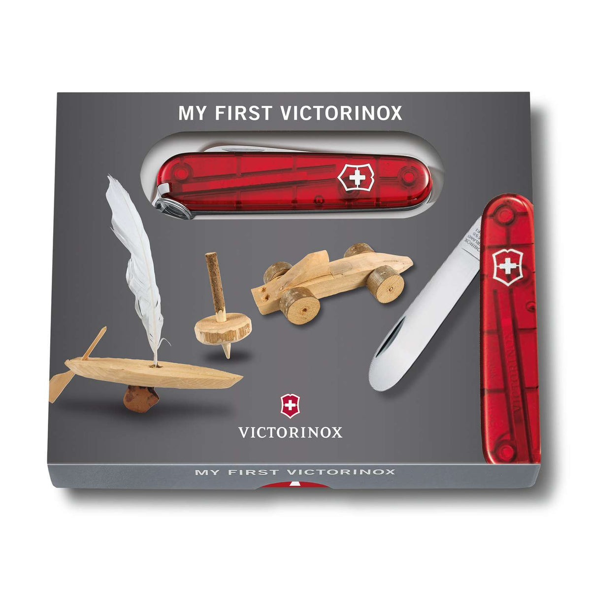 Victorinox My First Victorinox Swiss Army Knife 84 mm 9 Functions Red Transparent 0.2373.T