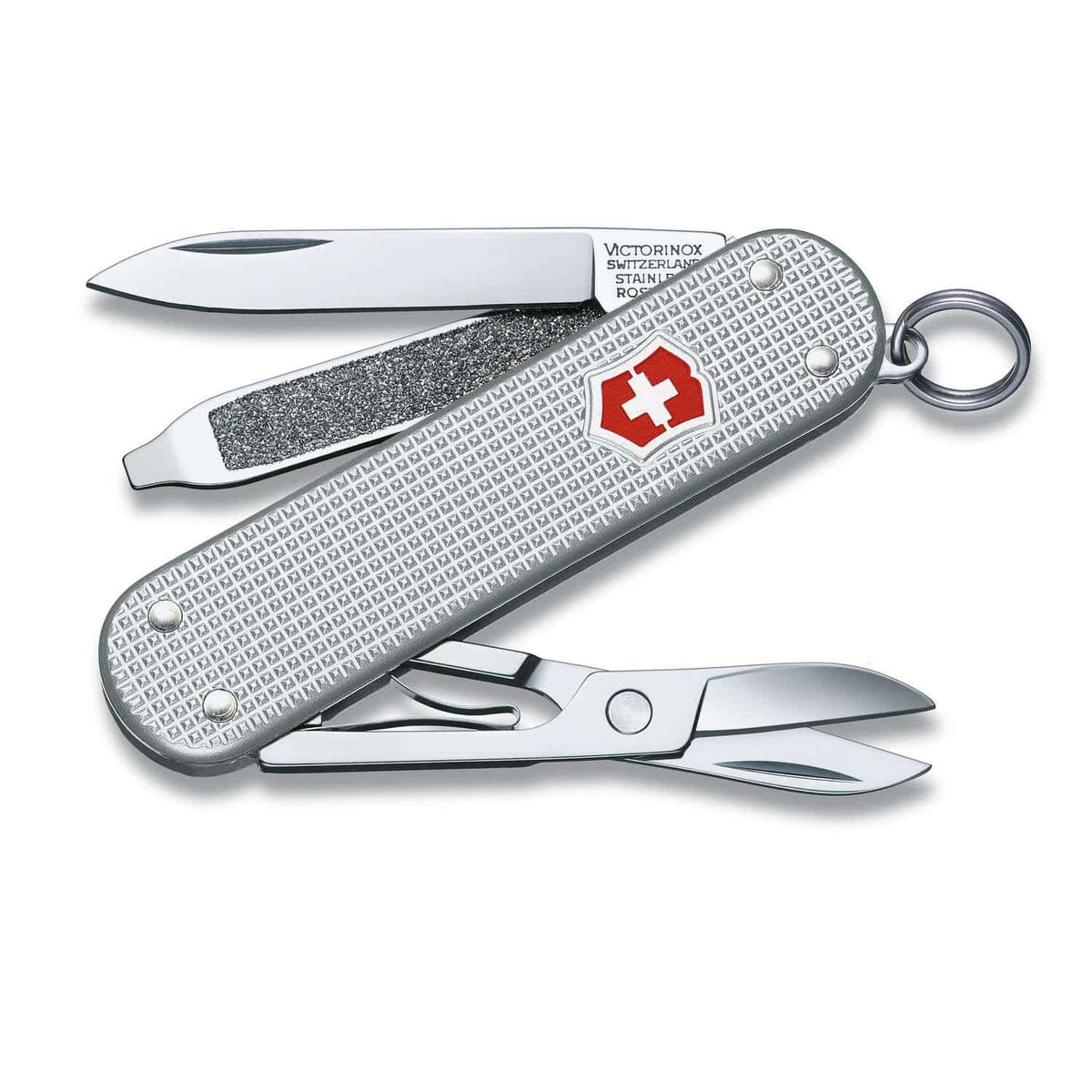 Victorinox Classic SD Alox Swiss Army Knife 58 mm 5 Functions Aluminium Scales Silver 0.6221.26