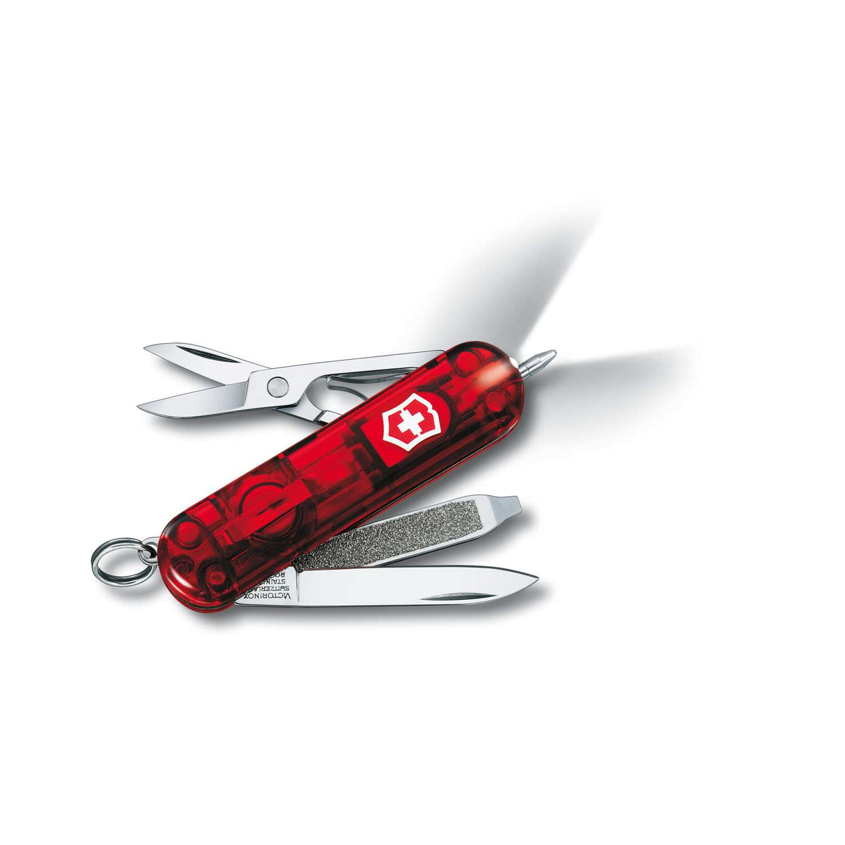 Victorinox Signature Lite Swiss Army Knife 58 mm 7 Functions Red Transparent 0.6226.T
