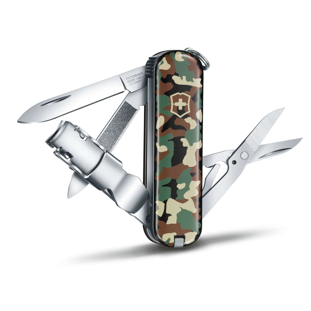 Victorinox Nail Clip 580 Swiss Army Knife 65 mm 8 Functions Pattern Camouflage 0.6463.94