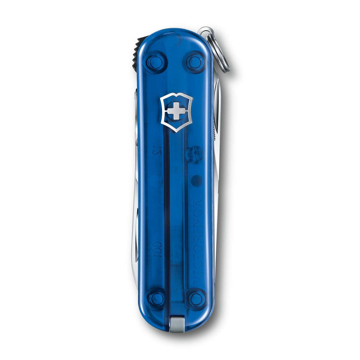 Victorinox Nail Clip 580 Swiss Army Knife 65 mm 8 Functions Blue Transparent 0.6463.T2