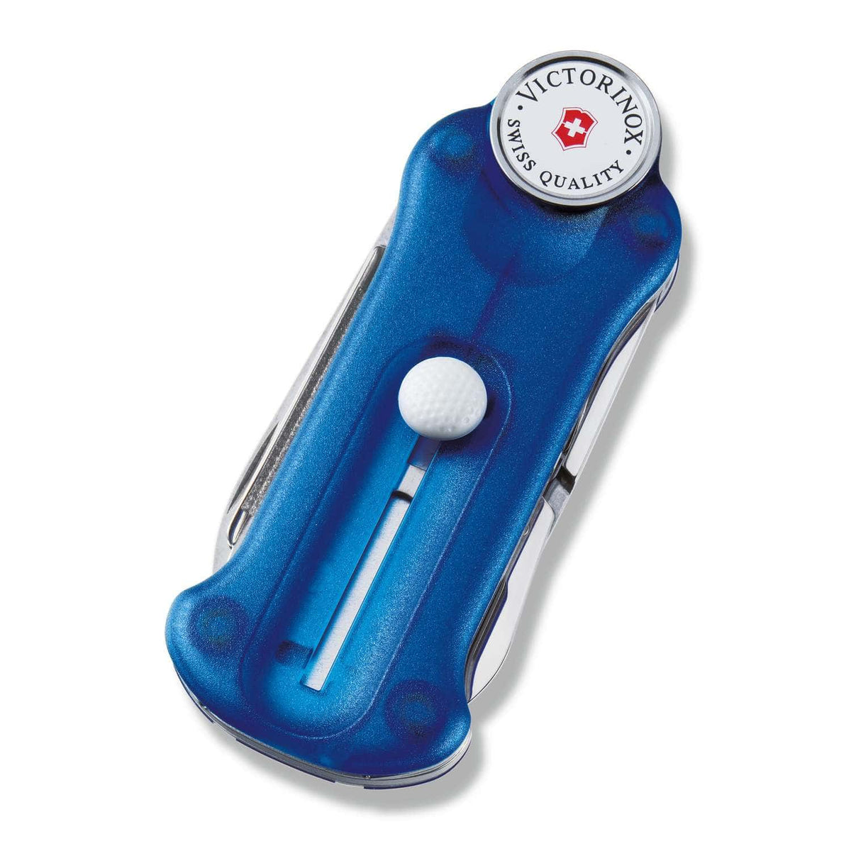 Victorinox Golf Tool Swiss Army Knife 91 mm 10 Functions Blue Transparent 0.7052.T2