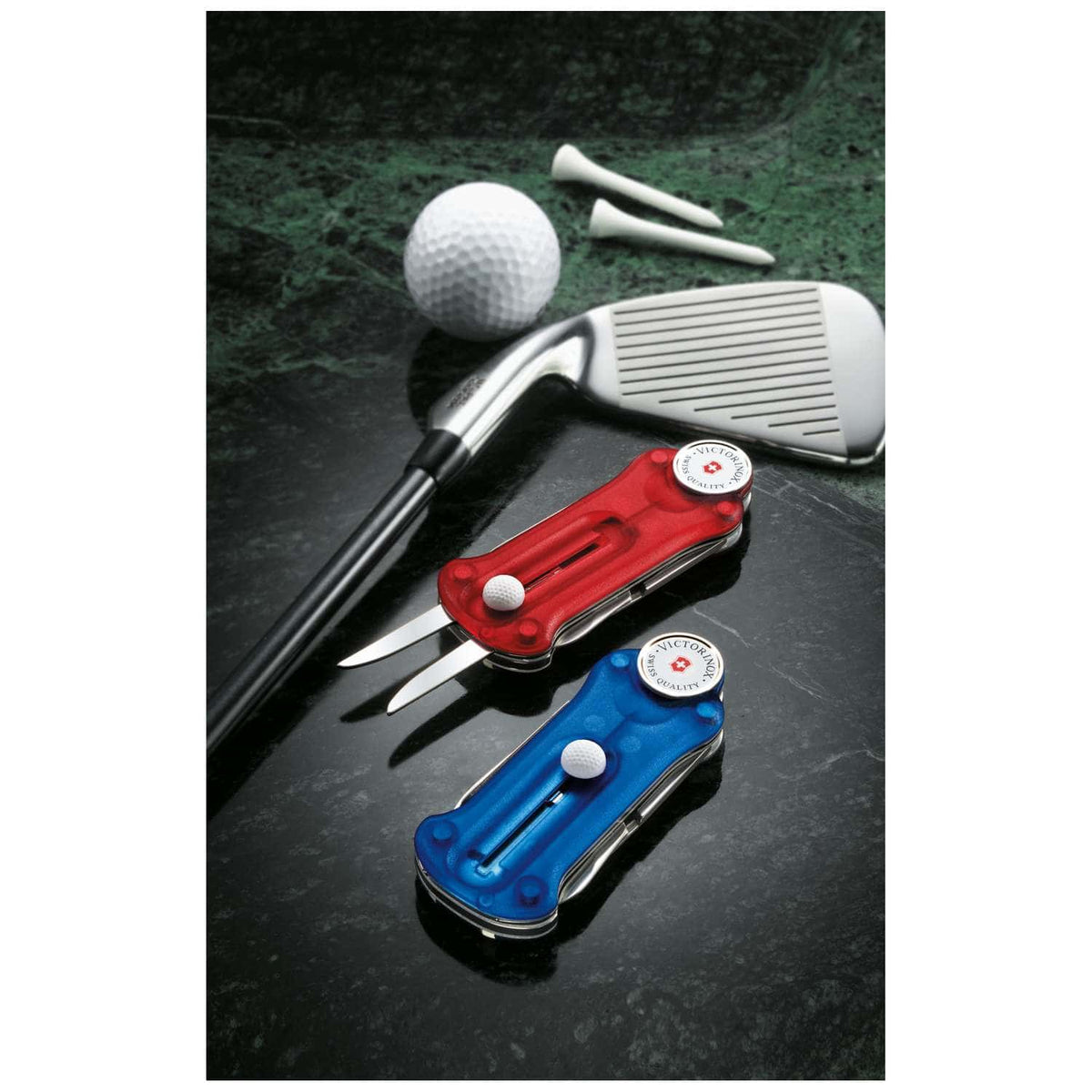 Victorinox Golf Tool Swiss Army Knife 91 mm 10 Functions Red Transparent 0.7052.T