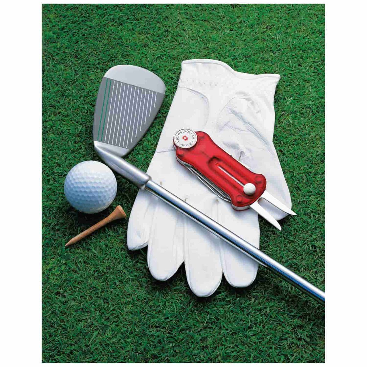 Victorinox Golf Tool Swiss Army Knife 91 mm 10 Functions Red Transparent 0.7052.T