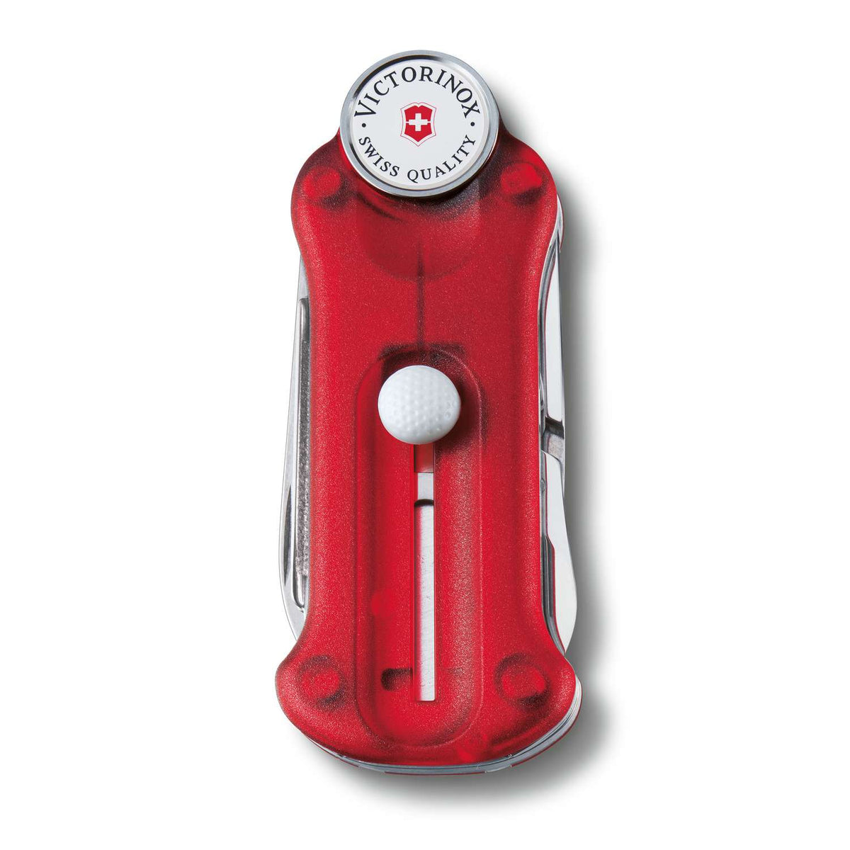 Victorinox Golf Tool Swiss Army Knife 91 mm 10 Functions Red Transparent 0.7052.T