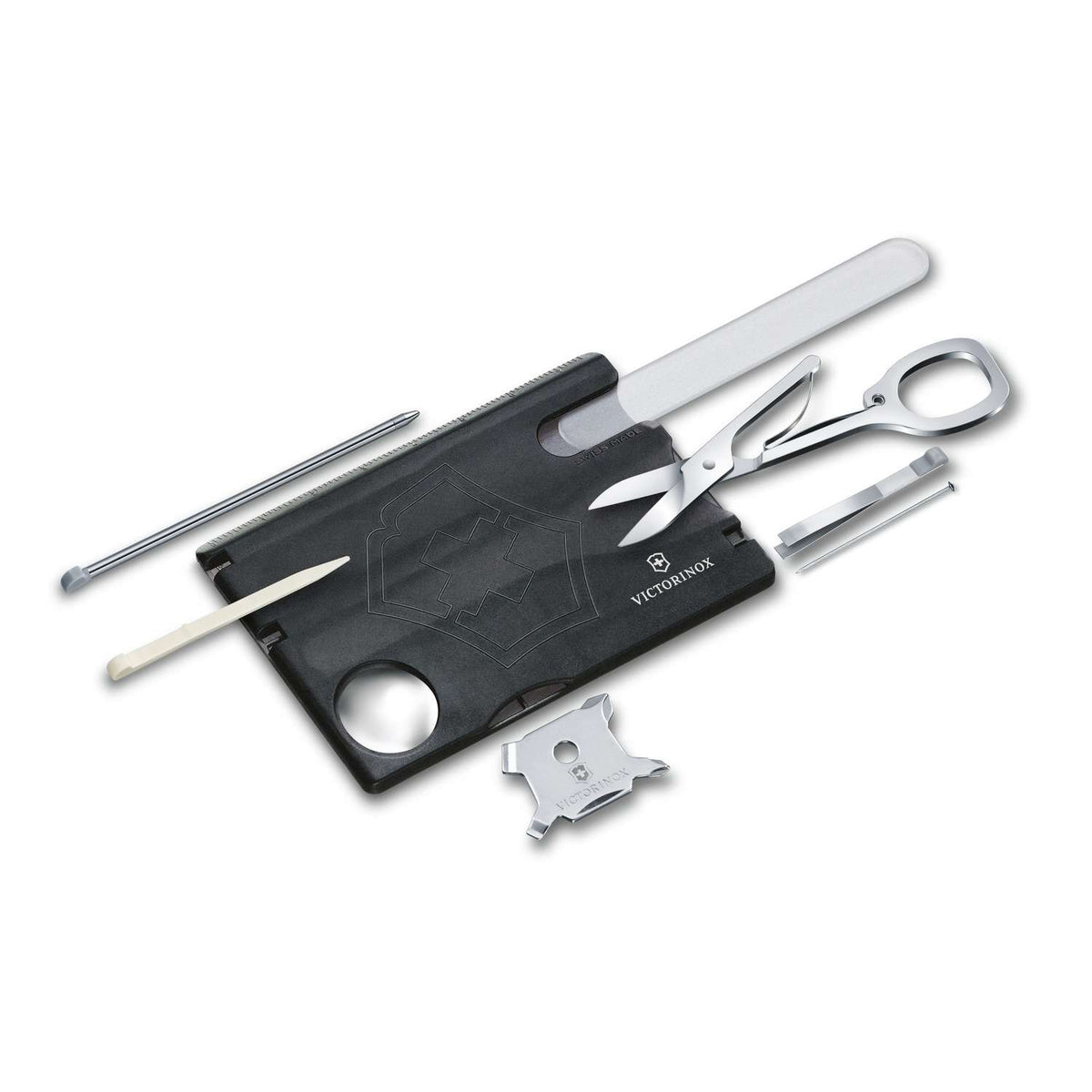 Victorinox Swiss Card Nailcare 13 Functions Black Transparent 0.7240.T3