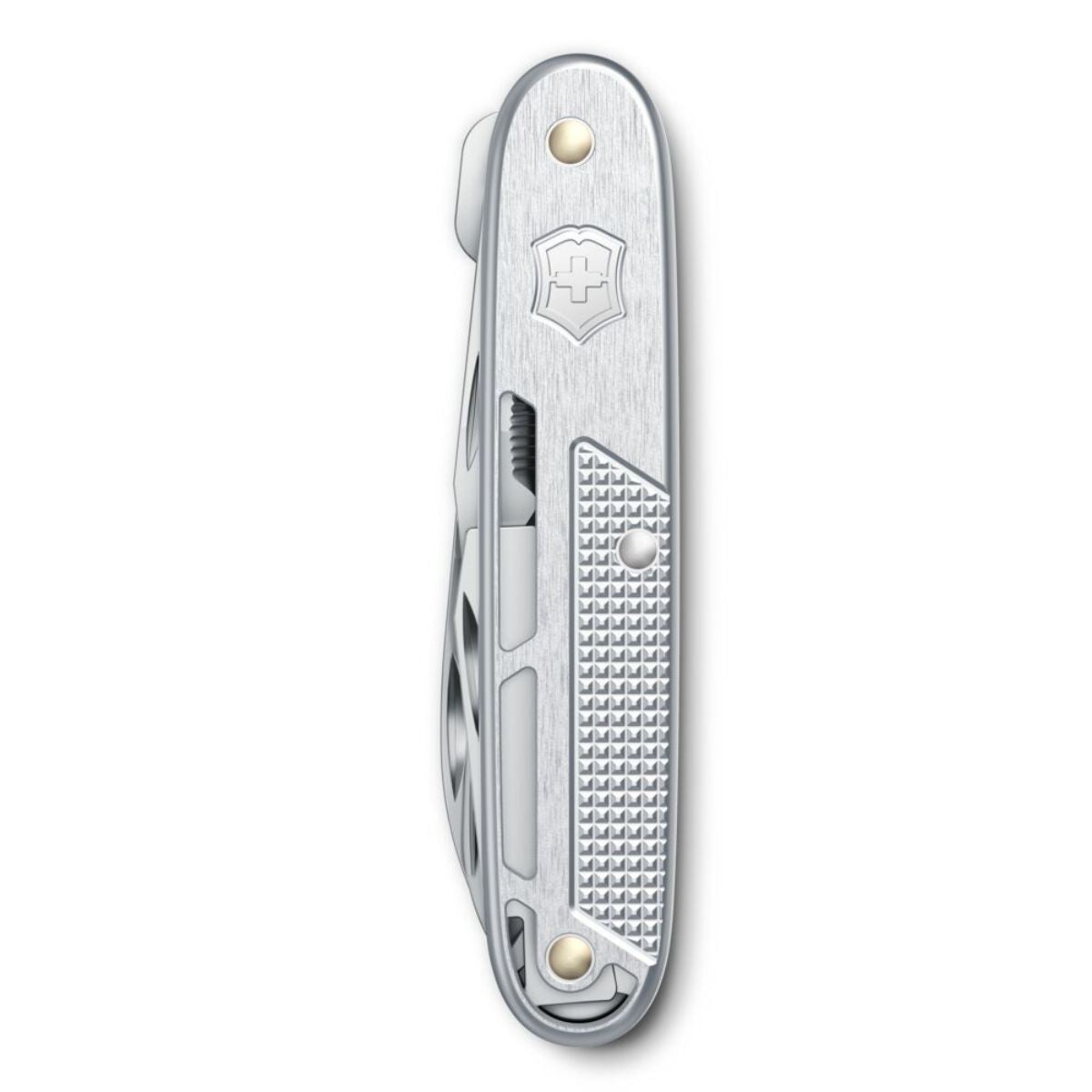 Victorinox Synergy X Alox Swiss Army Kinfe 93 mm 10 Functions Aluminium Scales Silver 0.8226.26