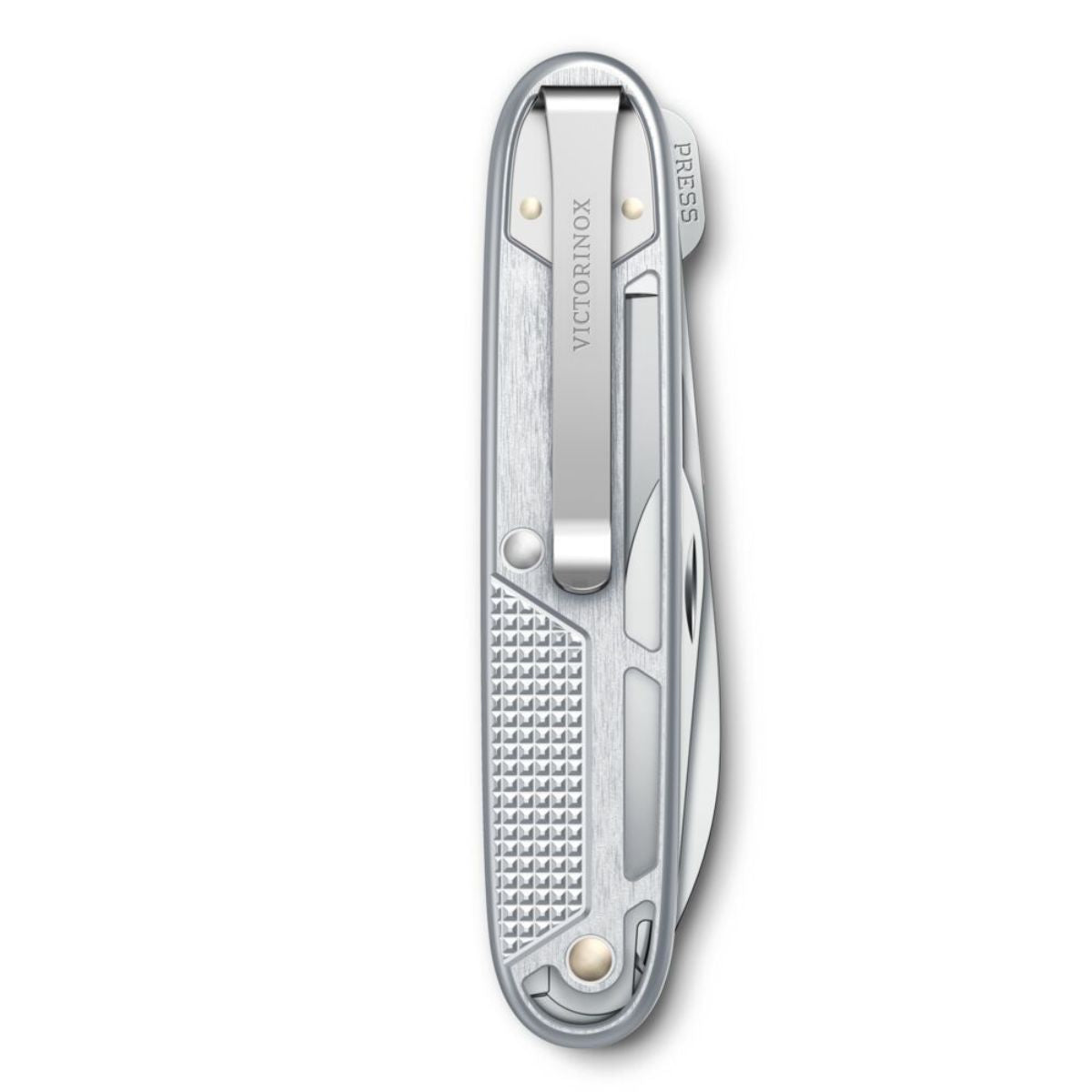 Victorinox Synergy X Alox Swiss Army Kinfe 93 mm 10 Functions Aluminium Scales Silver 0.8226.26
