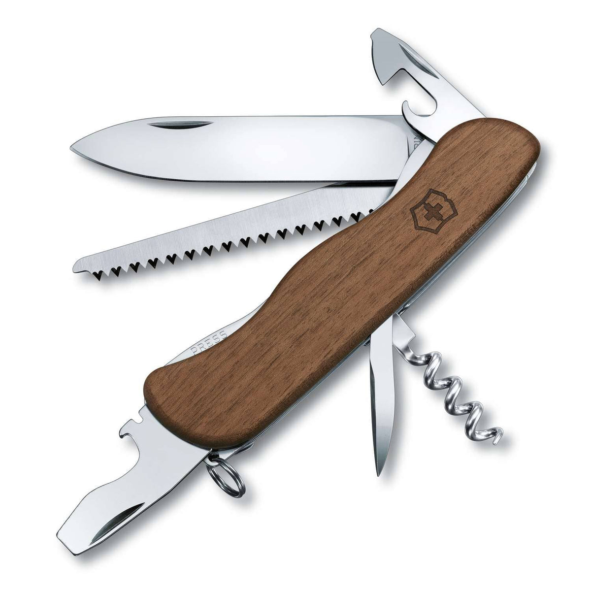 Victorinox Forester Wood Swiss Army Knife 111 mm 10 Functions Wooden Scales 0.8361.63