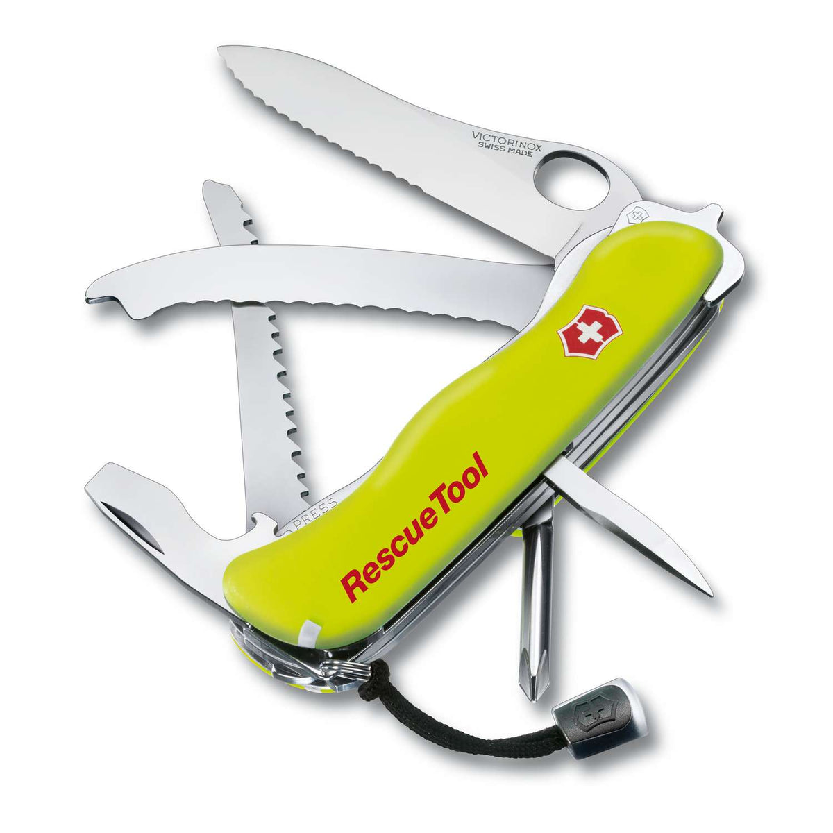 Victorinox Rescue Tool MW Swiss Army Knife 111 mm 13 Functions Yellow Luminescent 0.8623.MWN