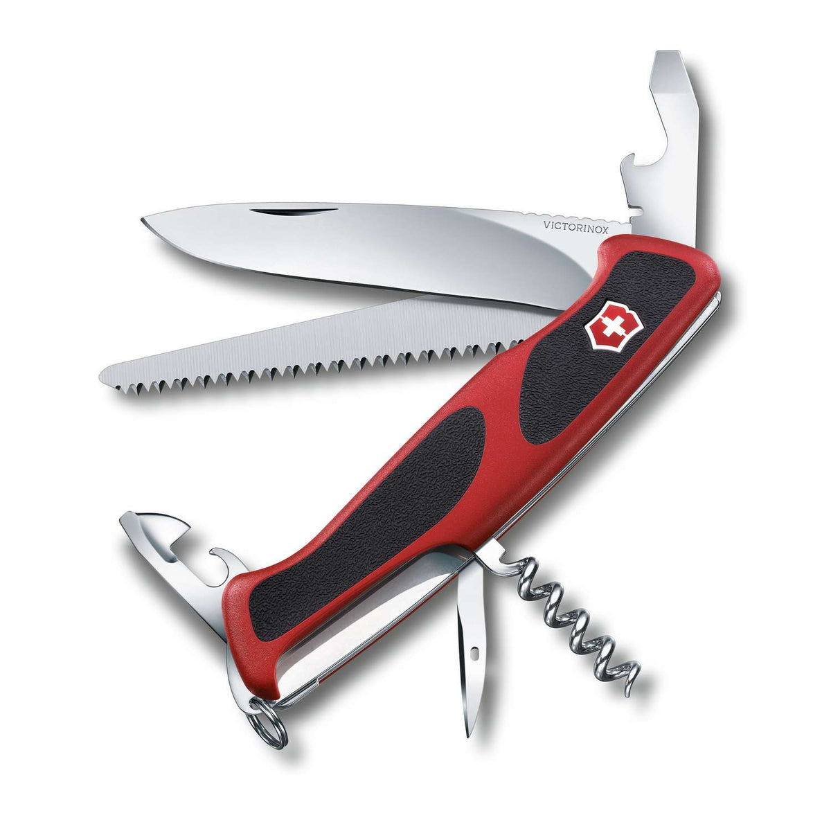 Victorinox Ranger 55 Grip Swiss Army Knife 130 mm 12 Functions Red 0.9563.C