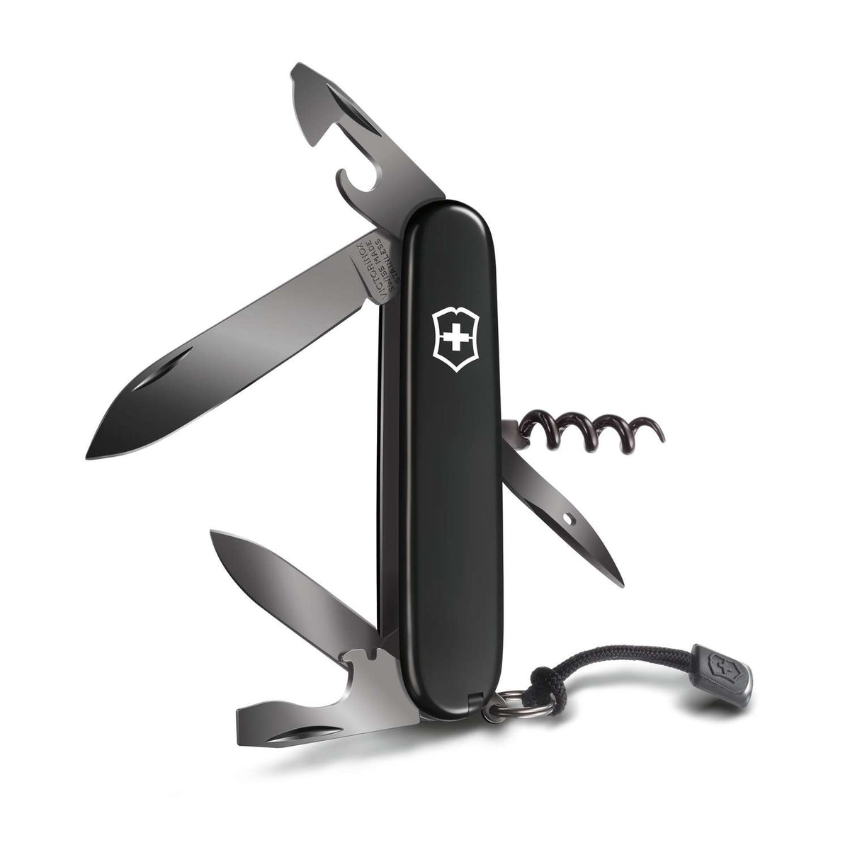 Victorinox Spartan Onyx Black Swiss Army Knife 91 mm 12 Functions Black 1.3603.31P