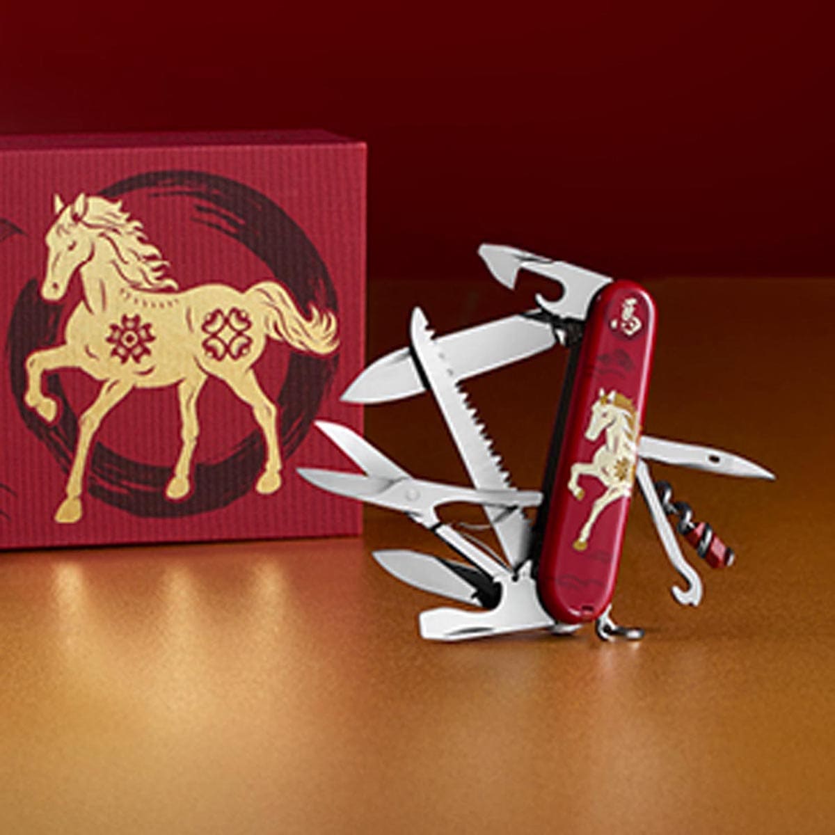 Victorinox Huntsman Swiss Army Knife 91 mm Year of the Horse Limited Edition 2026 1.3714.E15