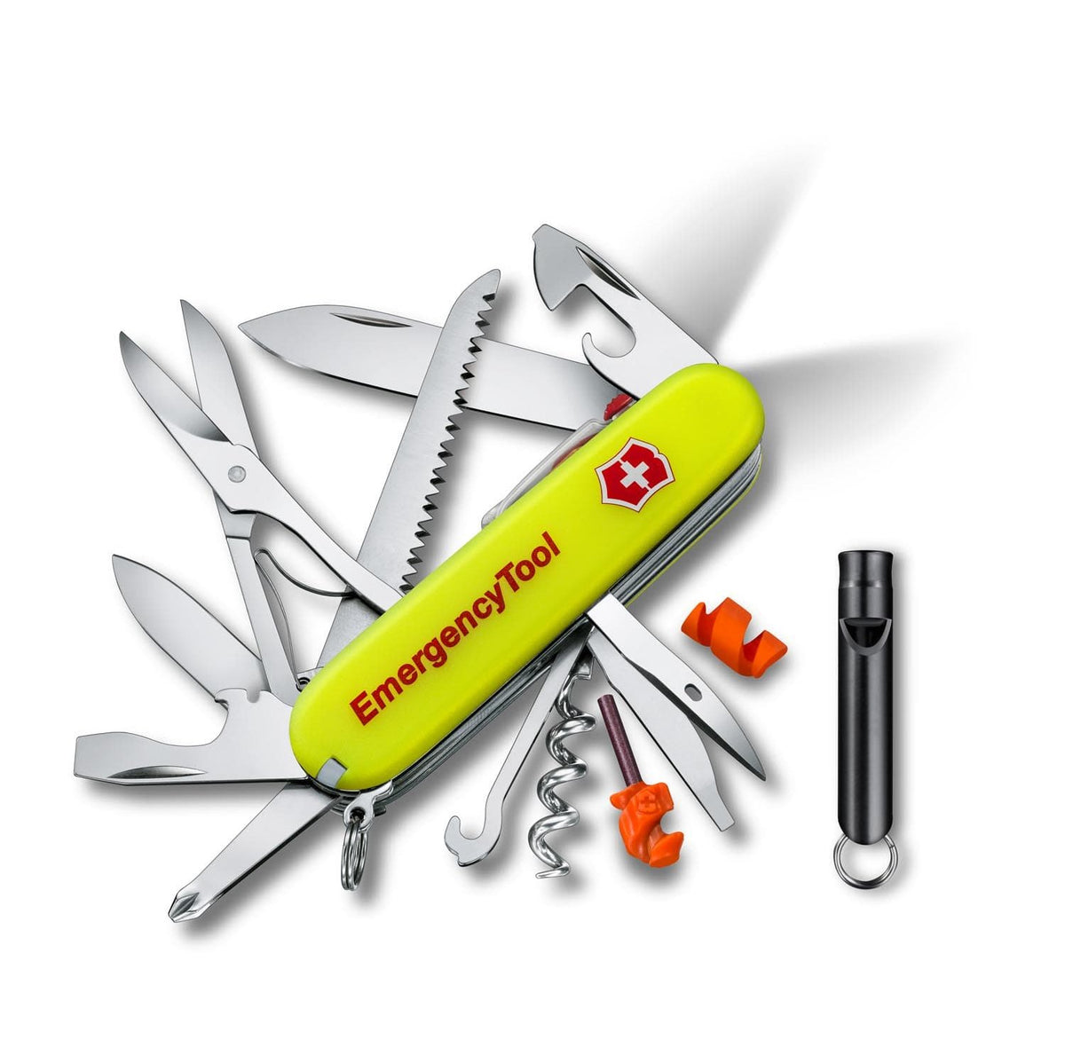 Victorinox Huntsman Lite Emergency Tool Swiss Army Multitool 91 mm 23 Functions Yellow Luminescent