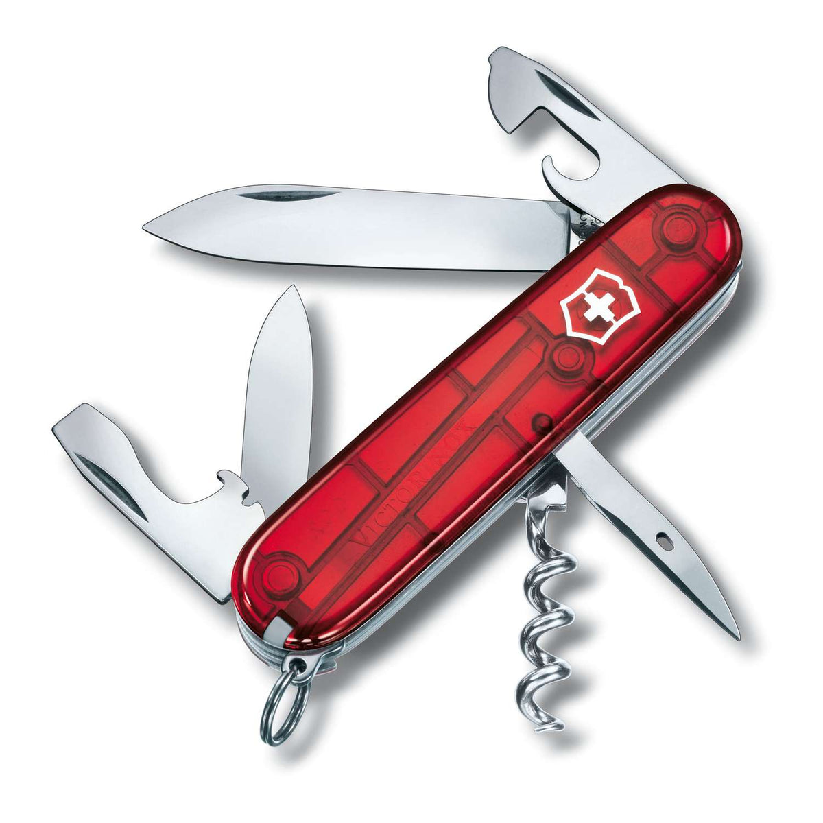 Victorinox Spartan Swiss Army Knife 91 mm 12 Functions Red Transparent 1.3603.T