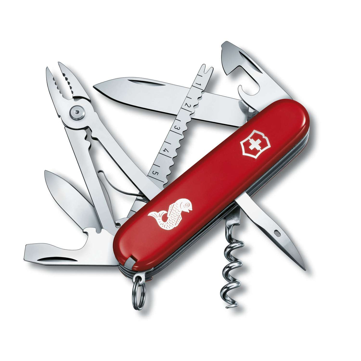 Victorinox Angler Swiss Army Knife 91 mm 19 Functions Red 1.3653.72