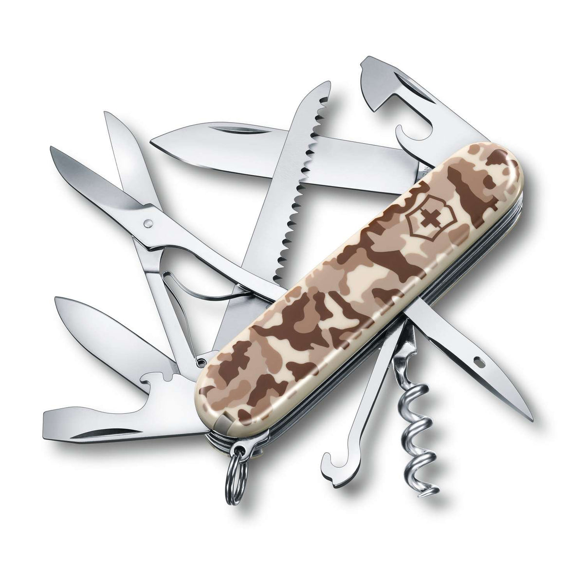 Victorinox Huntsman Swiss Army Knife 91 mm 15 Functions Beige Desert Camouflage 1.3713.941