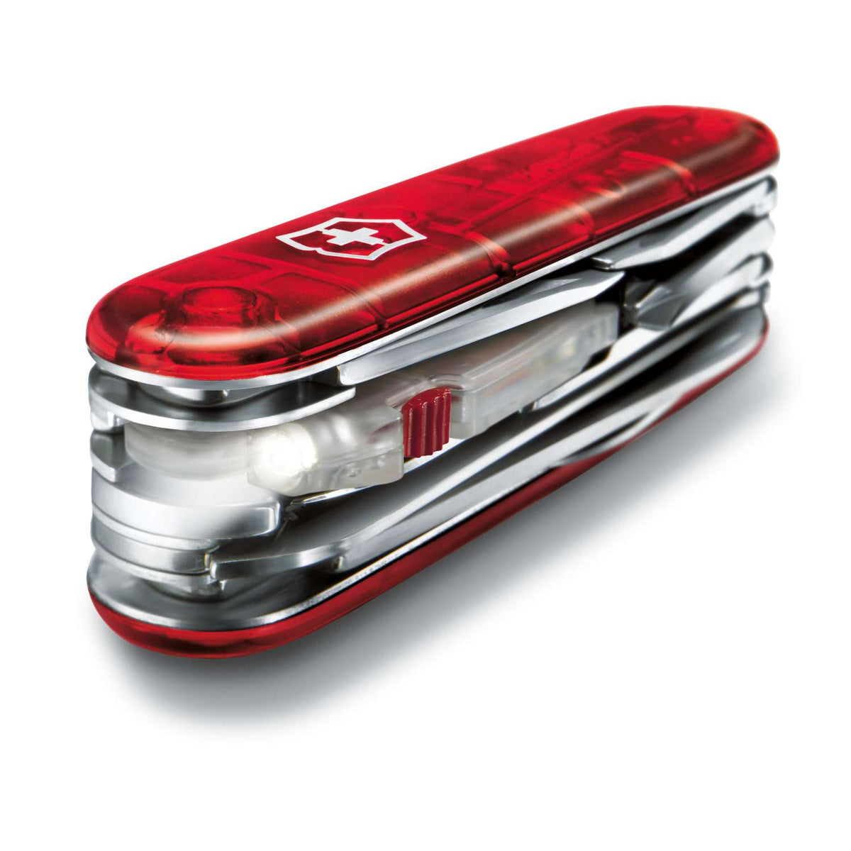 Victorinox Huntsman Lite Swiss Army Knife 91 mm 21 Functions Red Transparent 1.7915.T