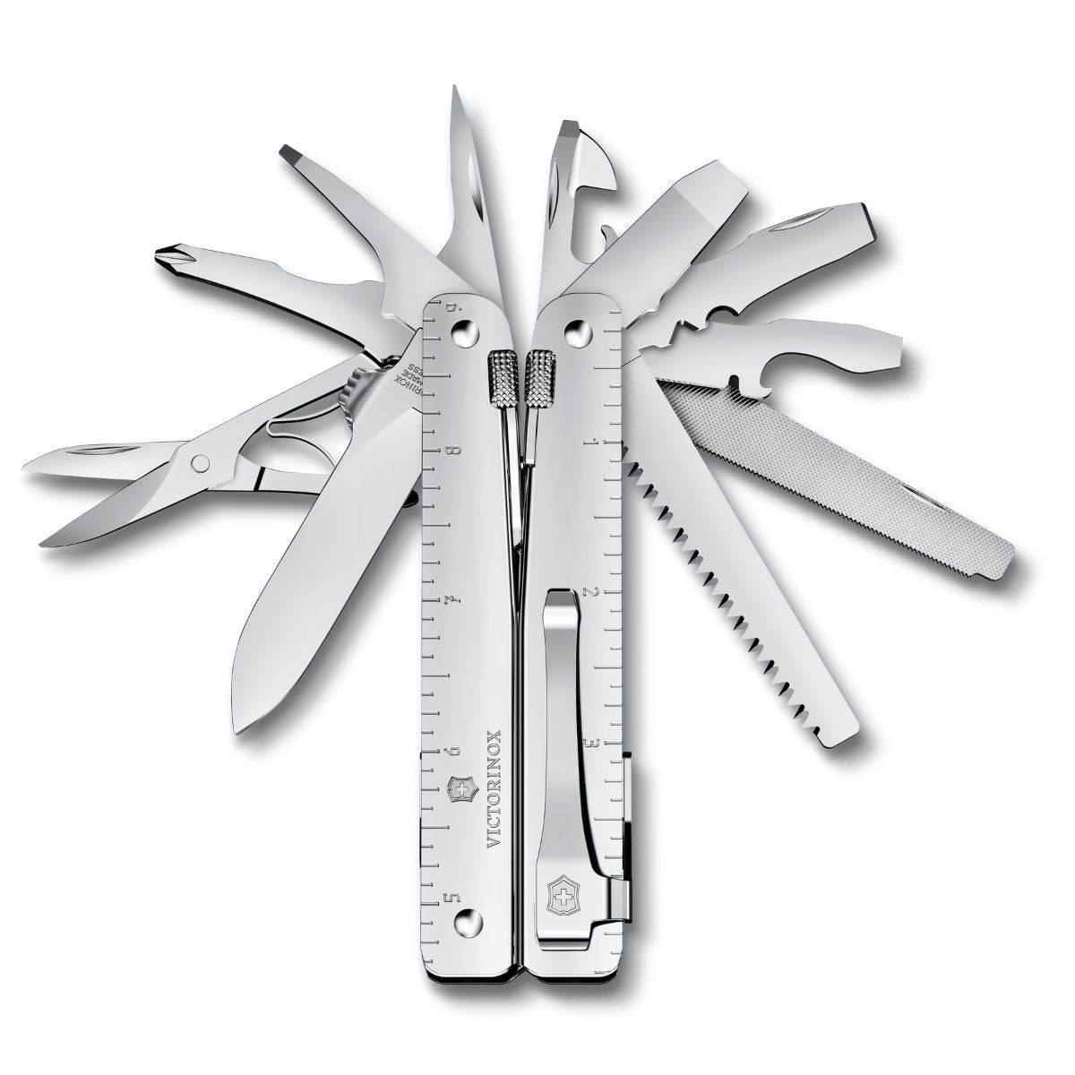 Victorinox Swiss Tool MX Clip Swiss Army Multitool 115 mm 27 Functions Silver In Blister
