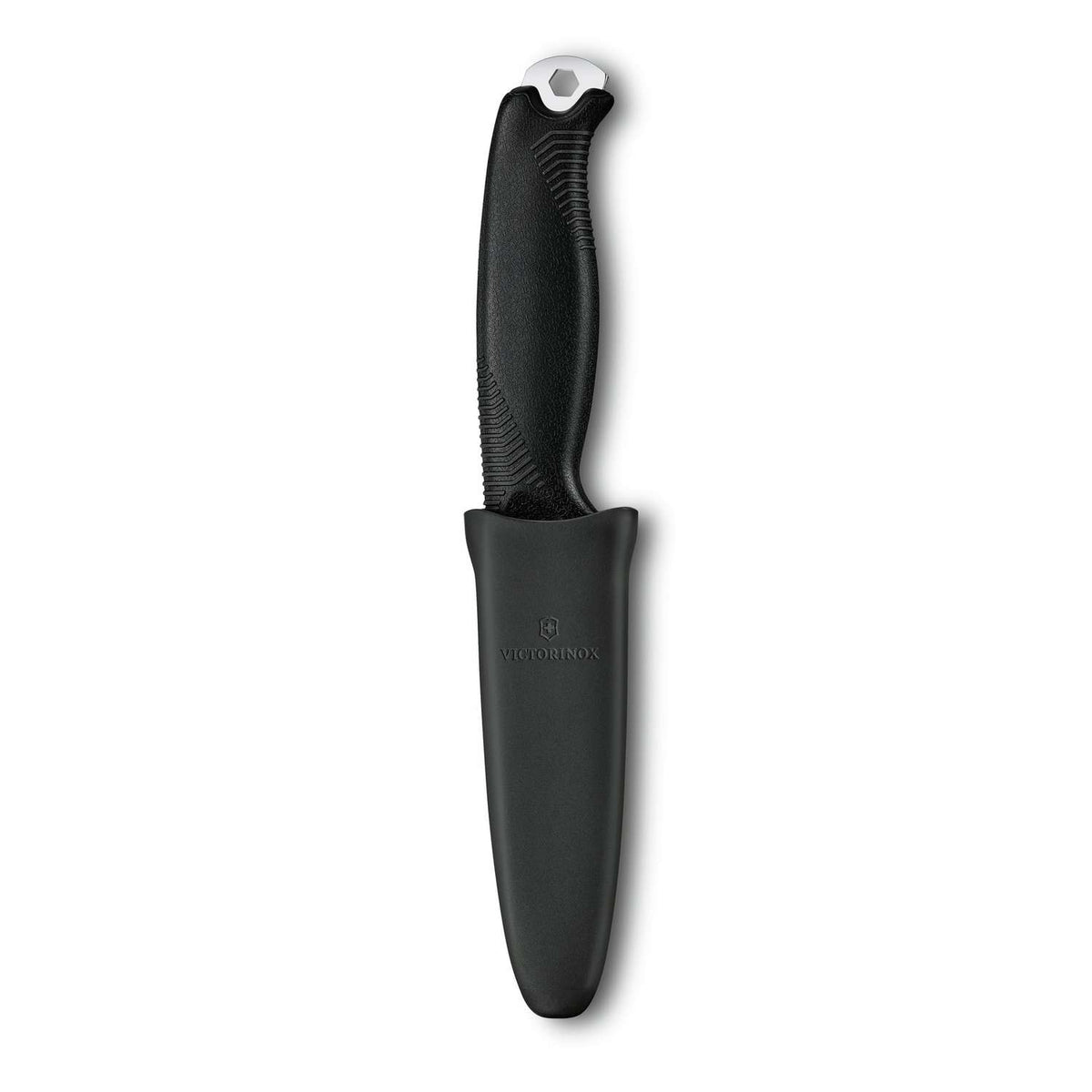 Victorinox Venture Swiss Outdoor Knife 233 mm 5 Functions Black With Sheath 3.0902.3