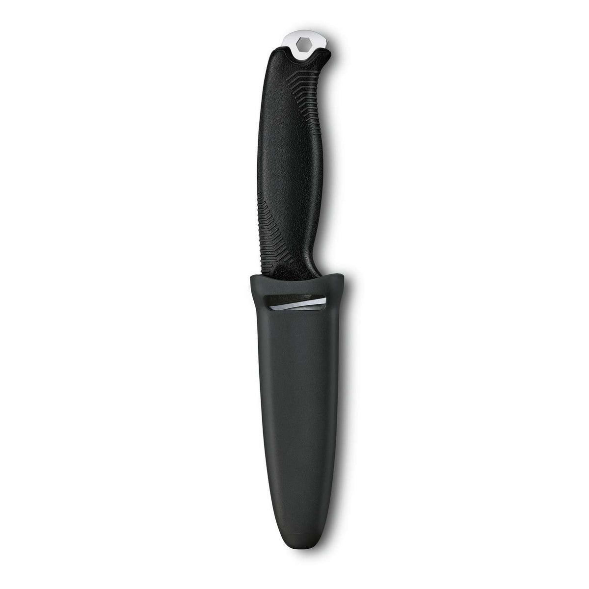 Victorinox Venture Swiss Outdoor Knife 233 mm 5 Functions Black With Sheath 3.0902.3