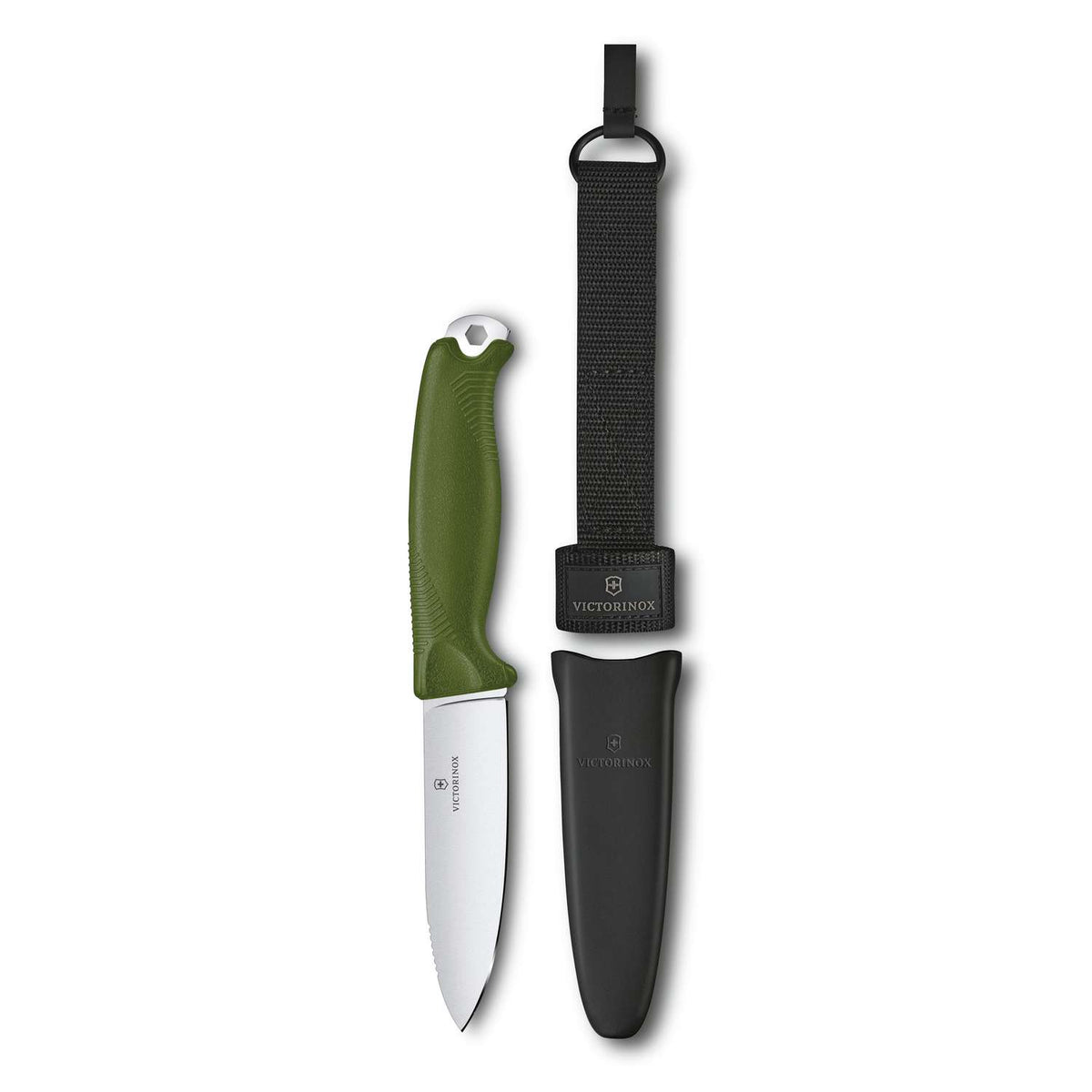 Victorinox Venture Swiss Outdoor Knife 233 mm 5 Functions Olive With Sheath 3.0902.4
