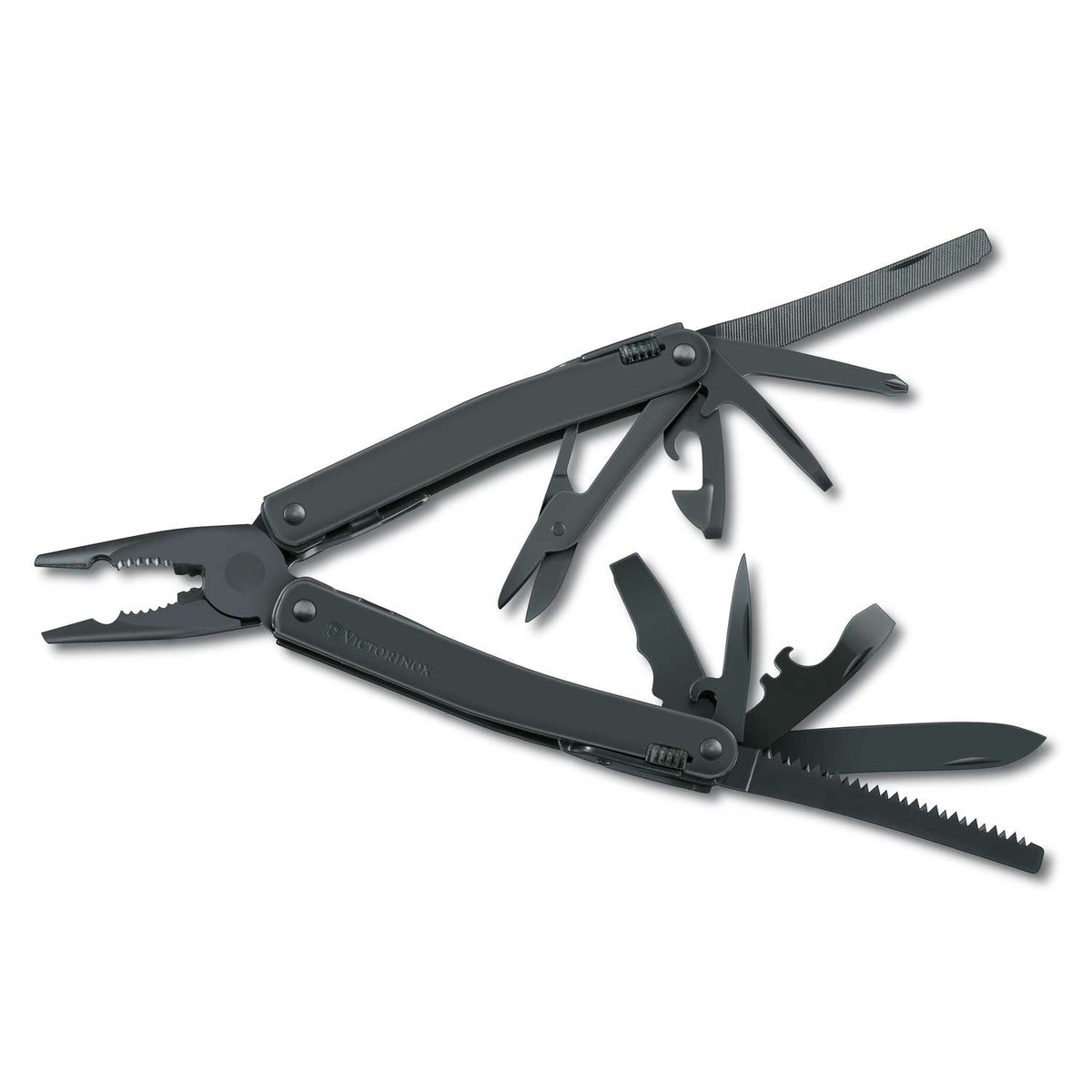 Victorinox Swiss Tool Spirit XBS Swiss Army Multitool 105 mm 25 Functions Black In Belt Pouch 3.0224.3CN