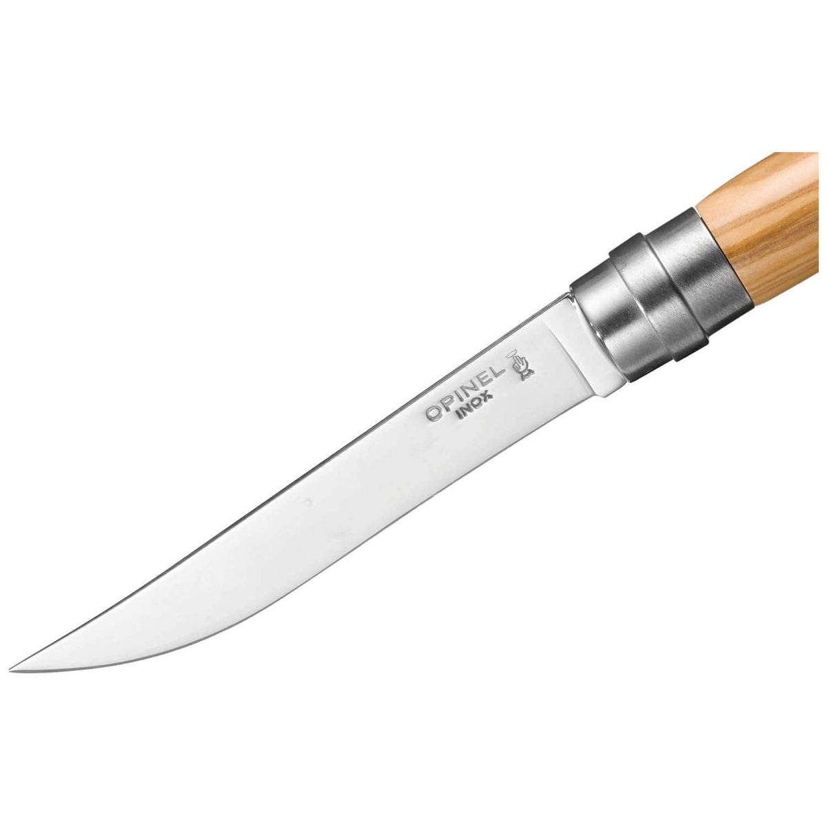 Opinel Handmade Steak Knives Set 4 pcs 10 cm Olive Wood Handle Table Chic 001830