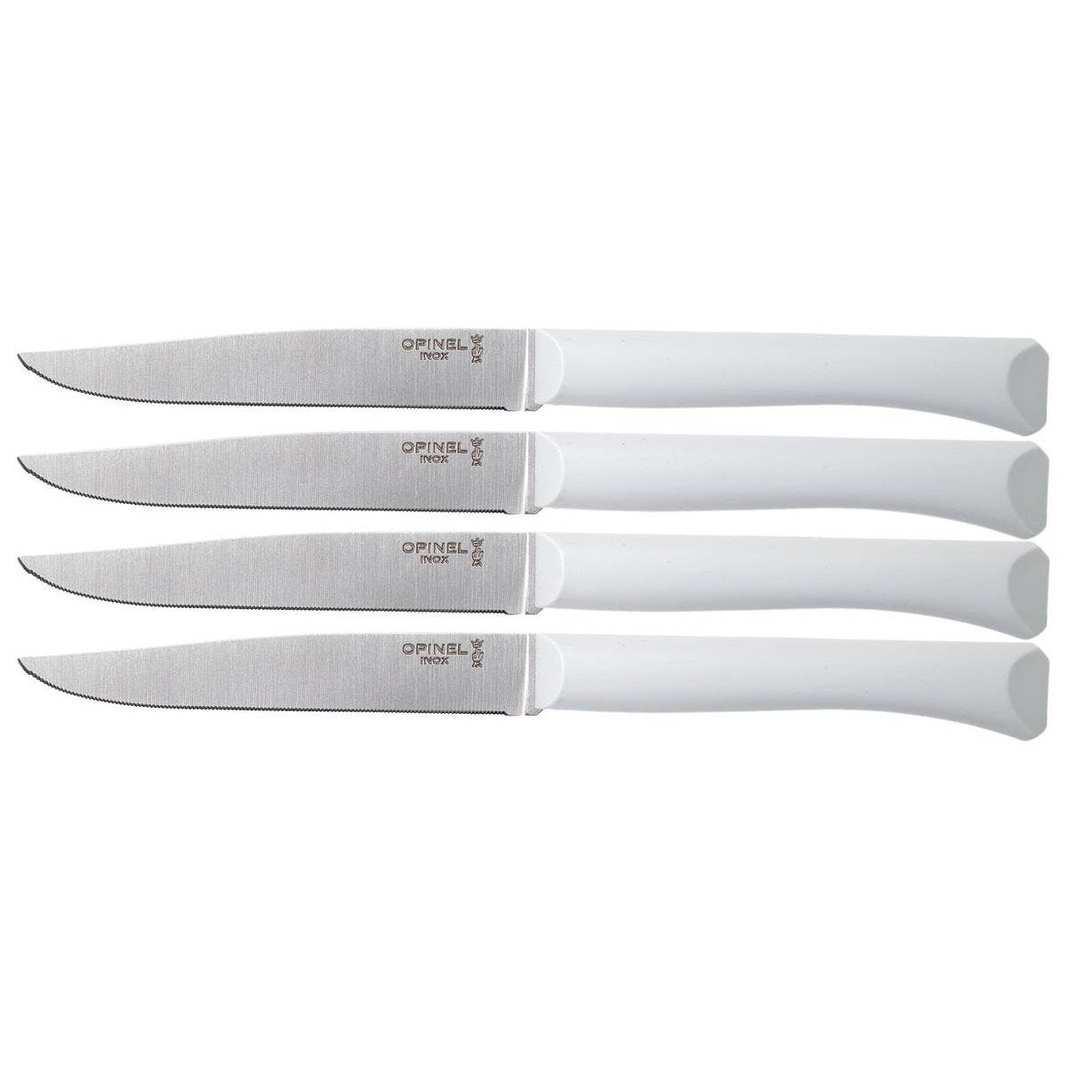 Opinel Kitchen Knives Set 4 pcs No 125 Bon Appetit+ White 001904