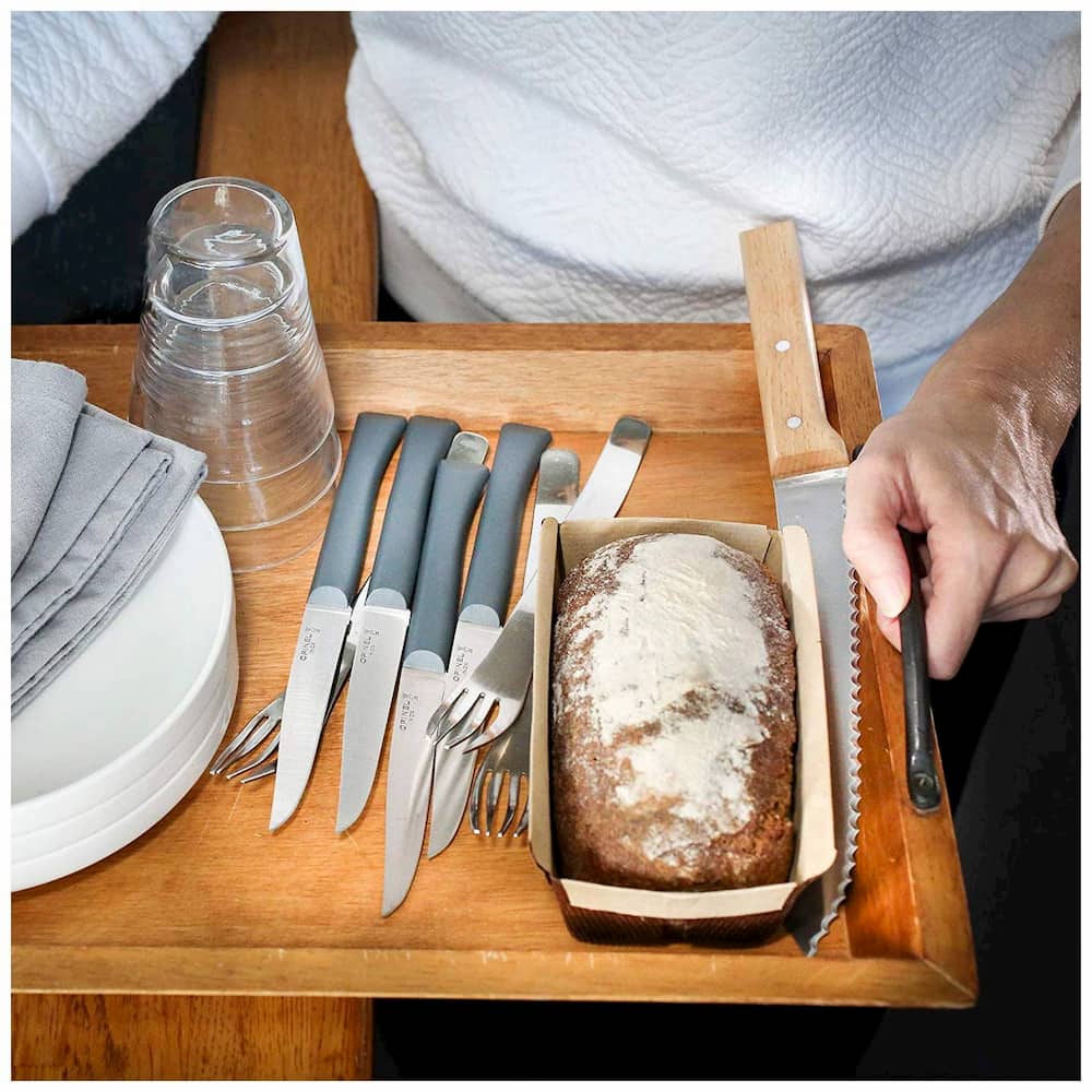 Opinel Kitchen Knives Set 4 pcs No 125 Bon Appetit+ Grey 001907