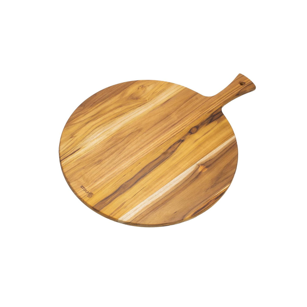 Stolf Teak Wood Cutting Board Round With Handle 52 x 40 x 1.4 Share and Serve ST.1152