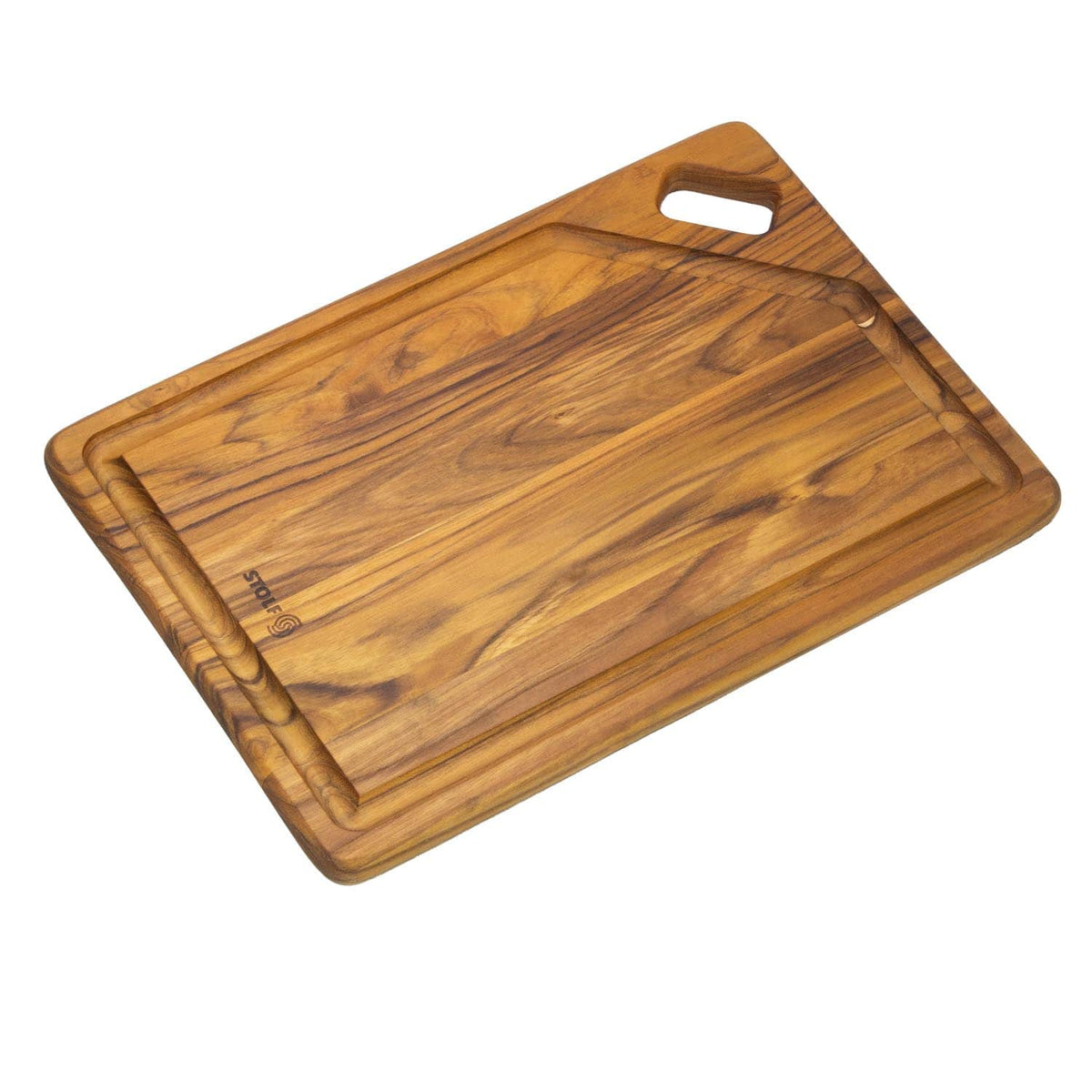 Stolf Teak Wood Cutting Board With Groove 36 x 25 x 1.9 cm Elegance Culinary ST.2036