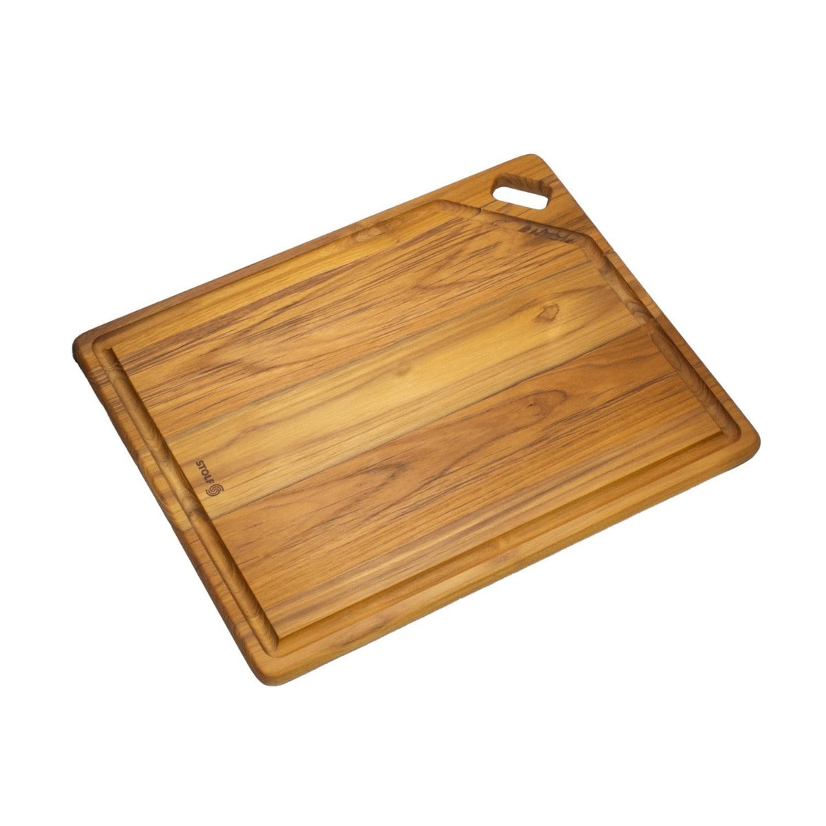 Stolf Teak Wood Cutting Board With Groove 41 x 30.5 x 1.9 cm Elegance Culinary ST.2041