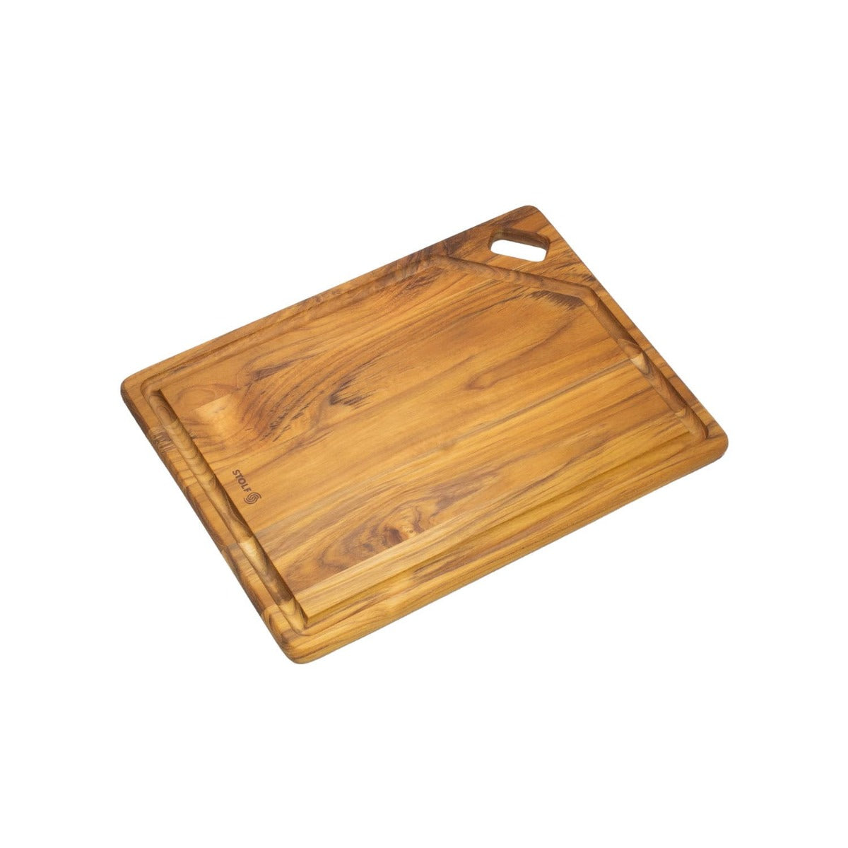 Stolf Teak Wood Cutting Board With Groove 46 x 36 x 1.9 cm Elegance Culinary ST.2046
