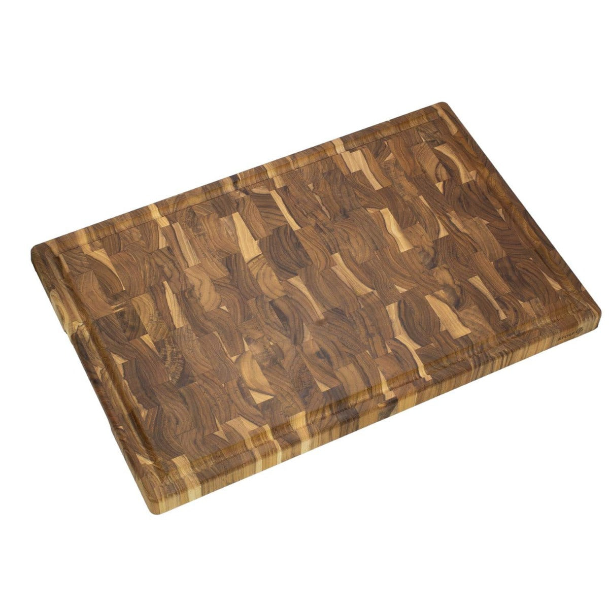 Stolf End Grain Teak Wood Cutting Board With Groove 58.5 x 38 x 3.2 Supreme ST.3058