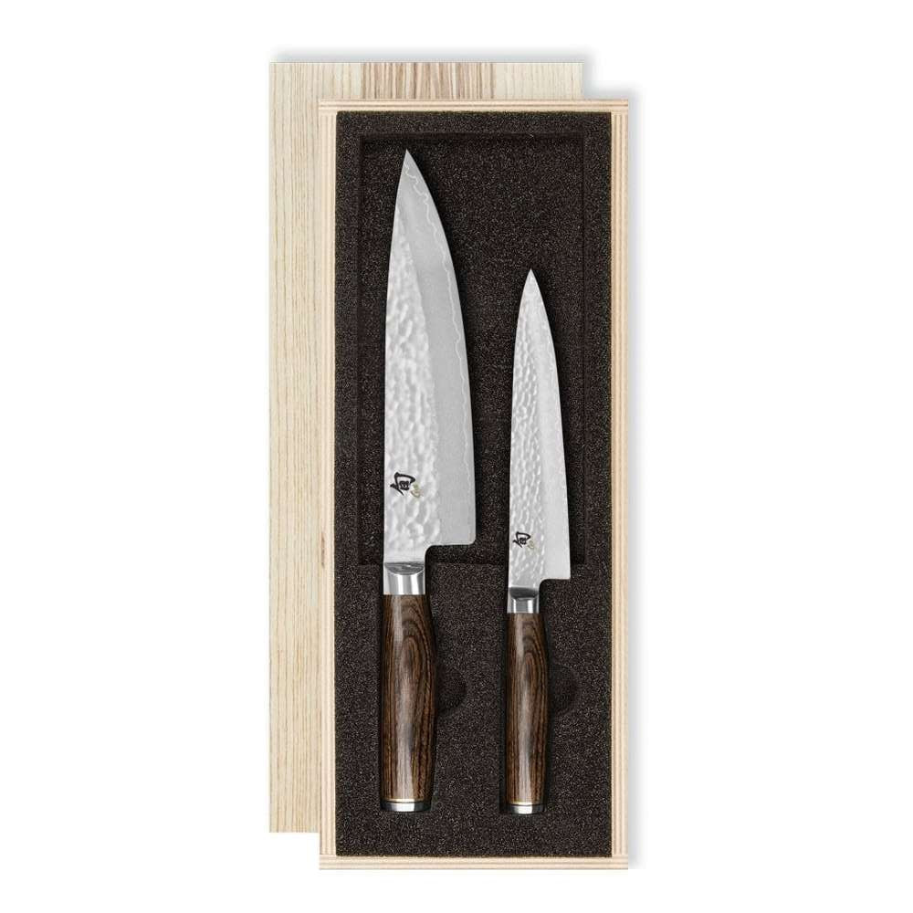 KAI Damascus Knives 2 pcs Set Shun Premier Tim Malzer TDMS-220