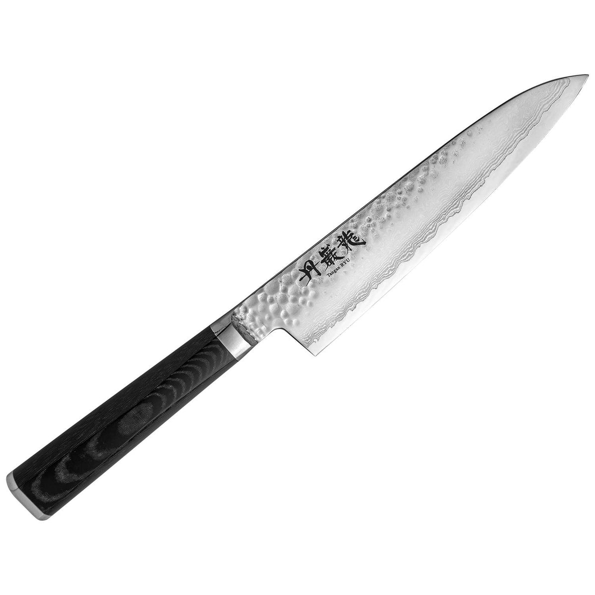 Ryusen Damascus Chef'S Knife 24 cm Micarta Handle Tangan Ryu TG-501