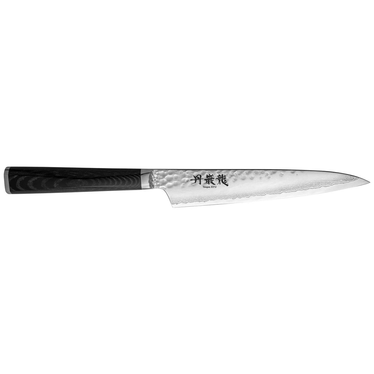 Ryusen Damascus Utility Knife 15 cm Micarta Handle Tangan Ryu TG-506