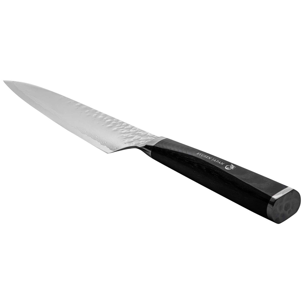 Ryusen Damascus Utility Knife 15 cm Micarta Handle Tangan Ryu TG-506