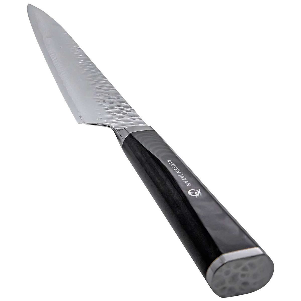 Ryusen Damascus Slicing Knife 24 cm Micarta Handle Tangan Ryu TG-509