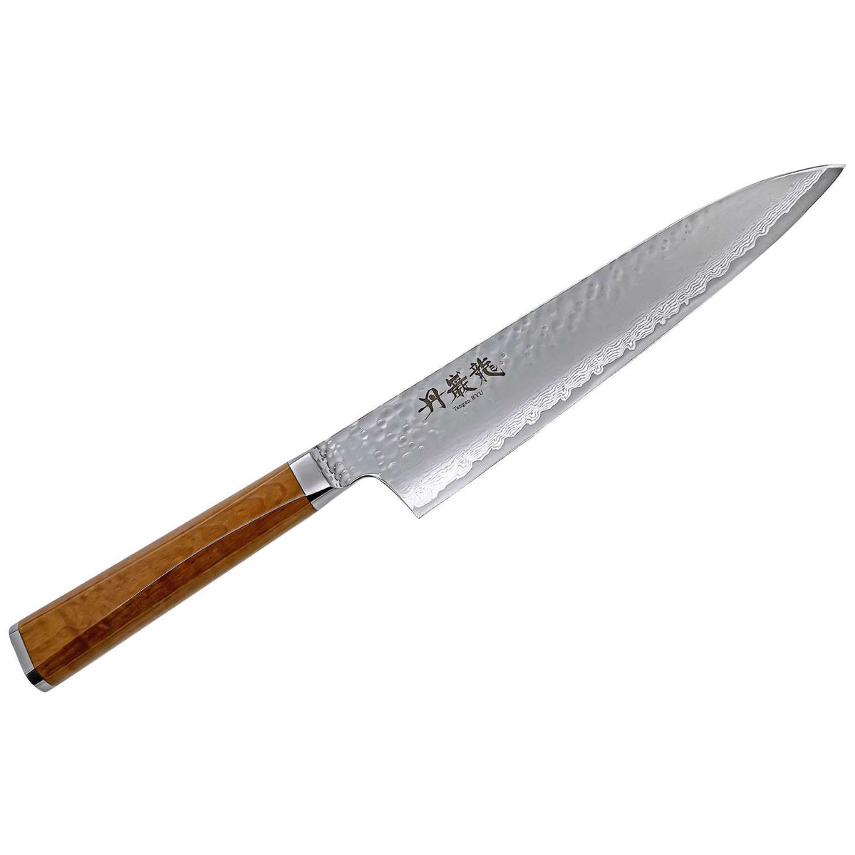 Ryusen Damascus Chef'S Knife 21 cm Maple Handle Tangan Ryu TG-602