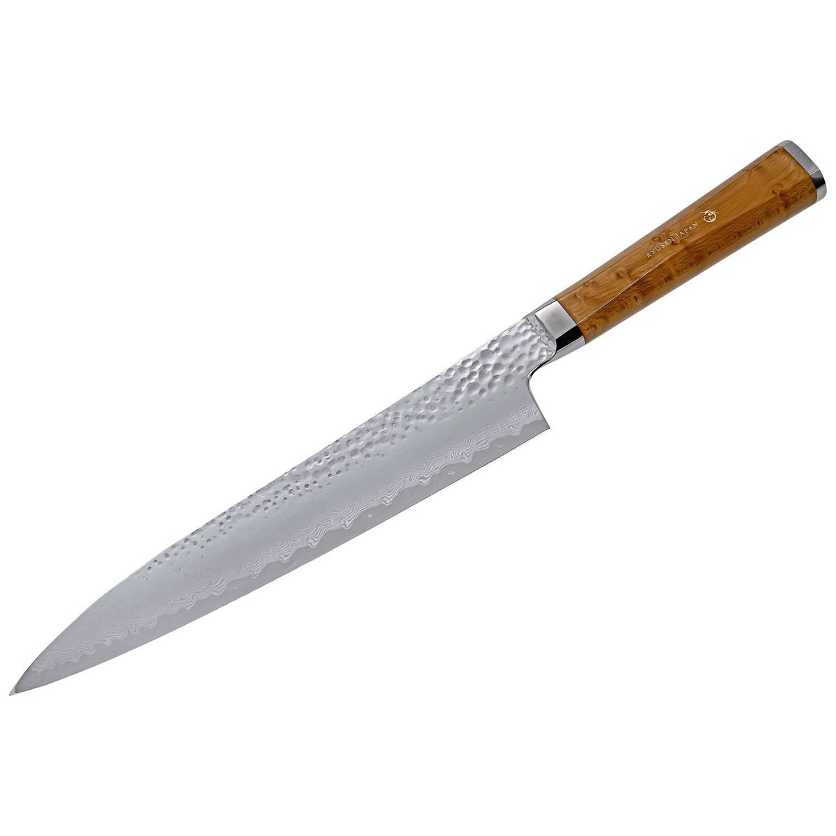 Ryusen Damascus Chef'S Knife 21 cm Maple Handle Tangan Ryu TG-602