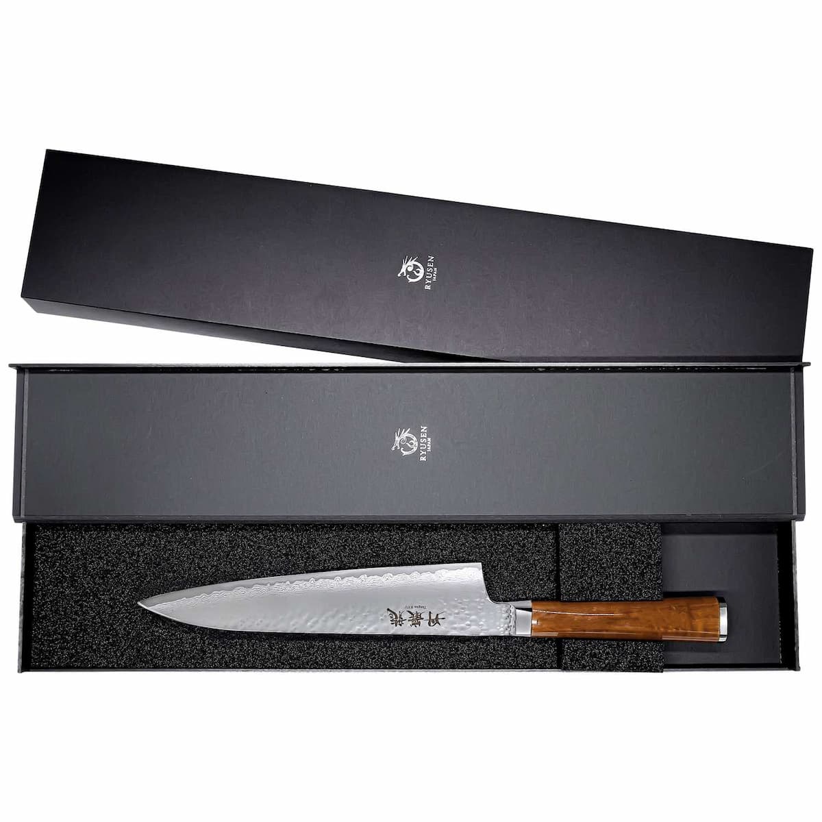 Ryusen Damascus Chef'S Knife 21 cm Maple Handle Tangan Ryu TG-602