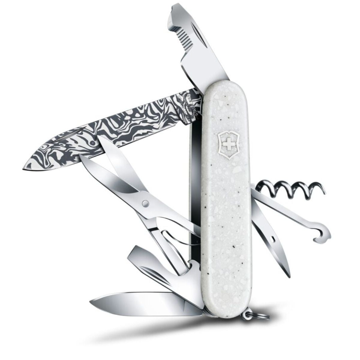 Victorinox Special Companion Swiss Army Knife 91 mm 16 Functions White Damast Limited Edition 2025 1.3901.J25