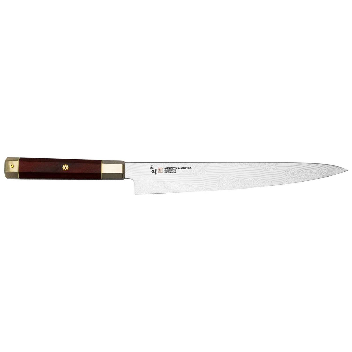 Mcusta zanmai Damascus Carving Knife 24 cm Ultimate Aranami ZUA-1010C