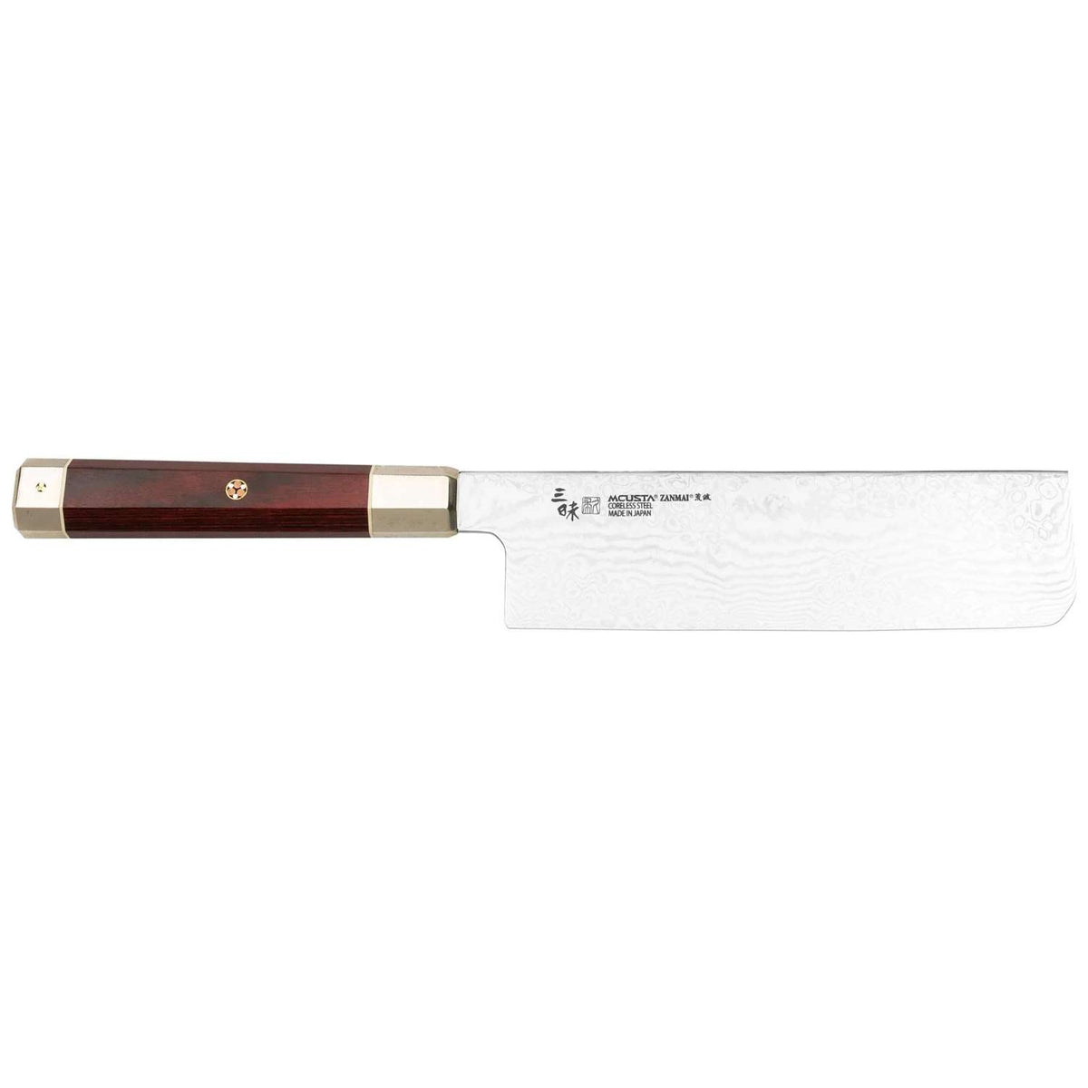 Mcusta zanmai Damascus Nakiri Knife 16.5 cm Ultimate Aranami ZUA-1008C