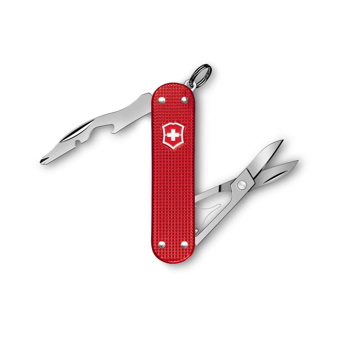 Victorinox Companion Slim Alox Swiss Army Knife 58 mm 5 Functions Aluminium Scales Red 0.6261.20