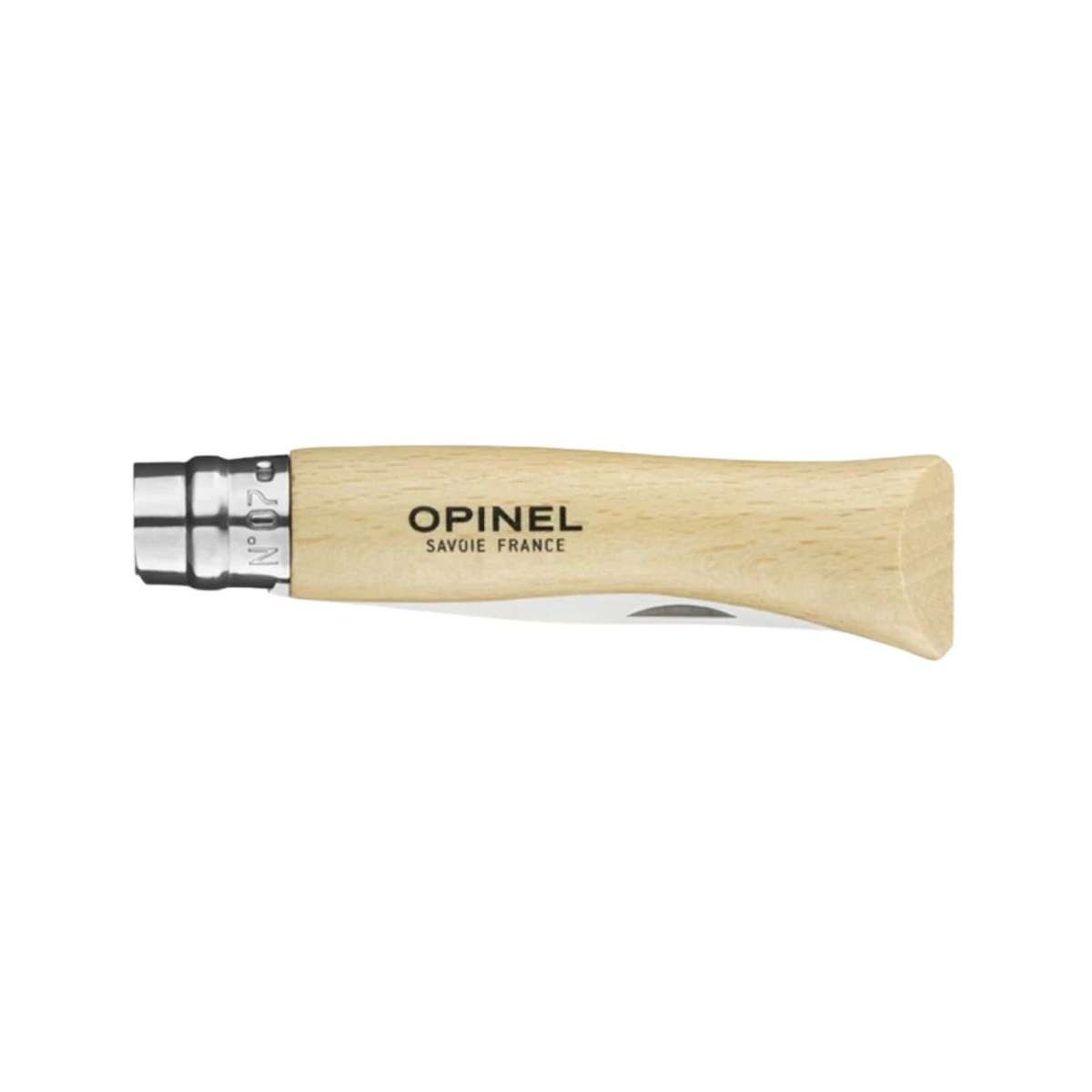 Opinel Pocket Knife 8 cm Beech Wood Handle No 7 Inox 000693