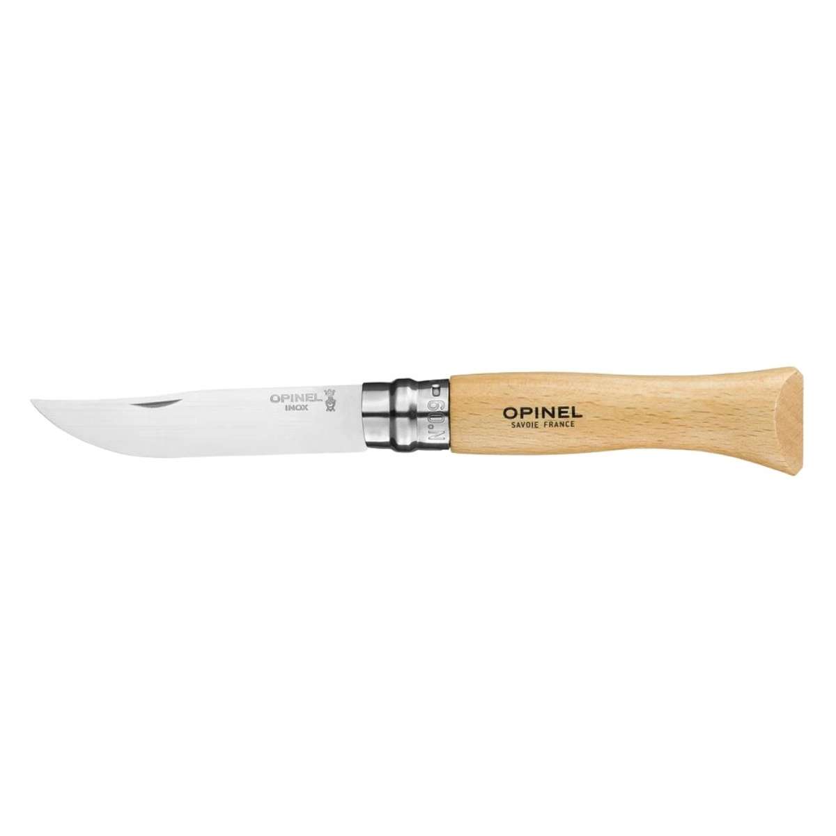 Opinel Pocket Knife 9 cm Beech Wood Handle No 9 Inox 001083