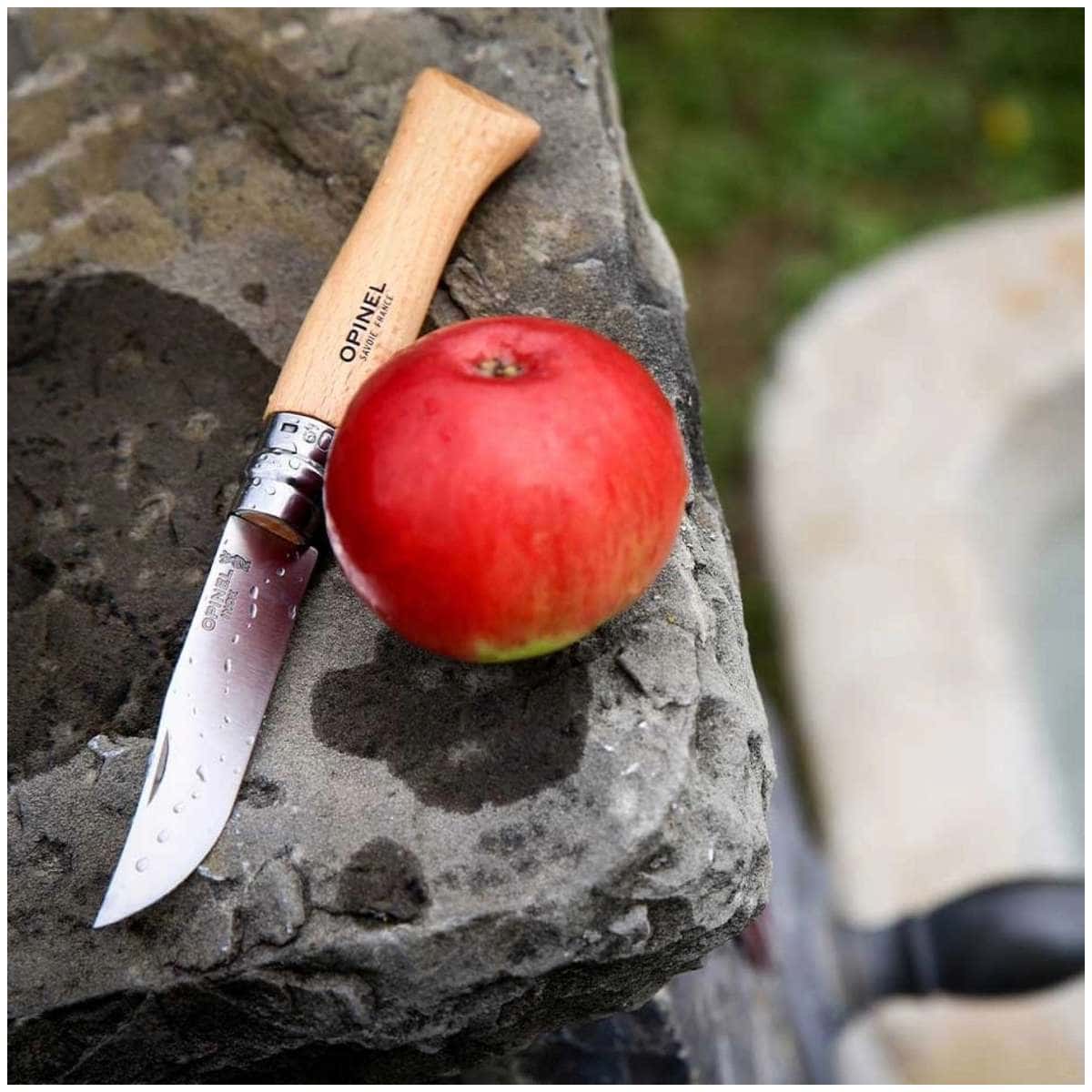 Opinel Pocket Knife 9 cm Beech Wood Handle No 9 Inox 001083